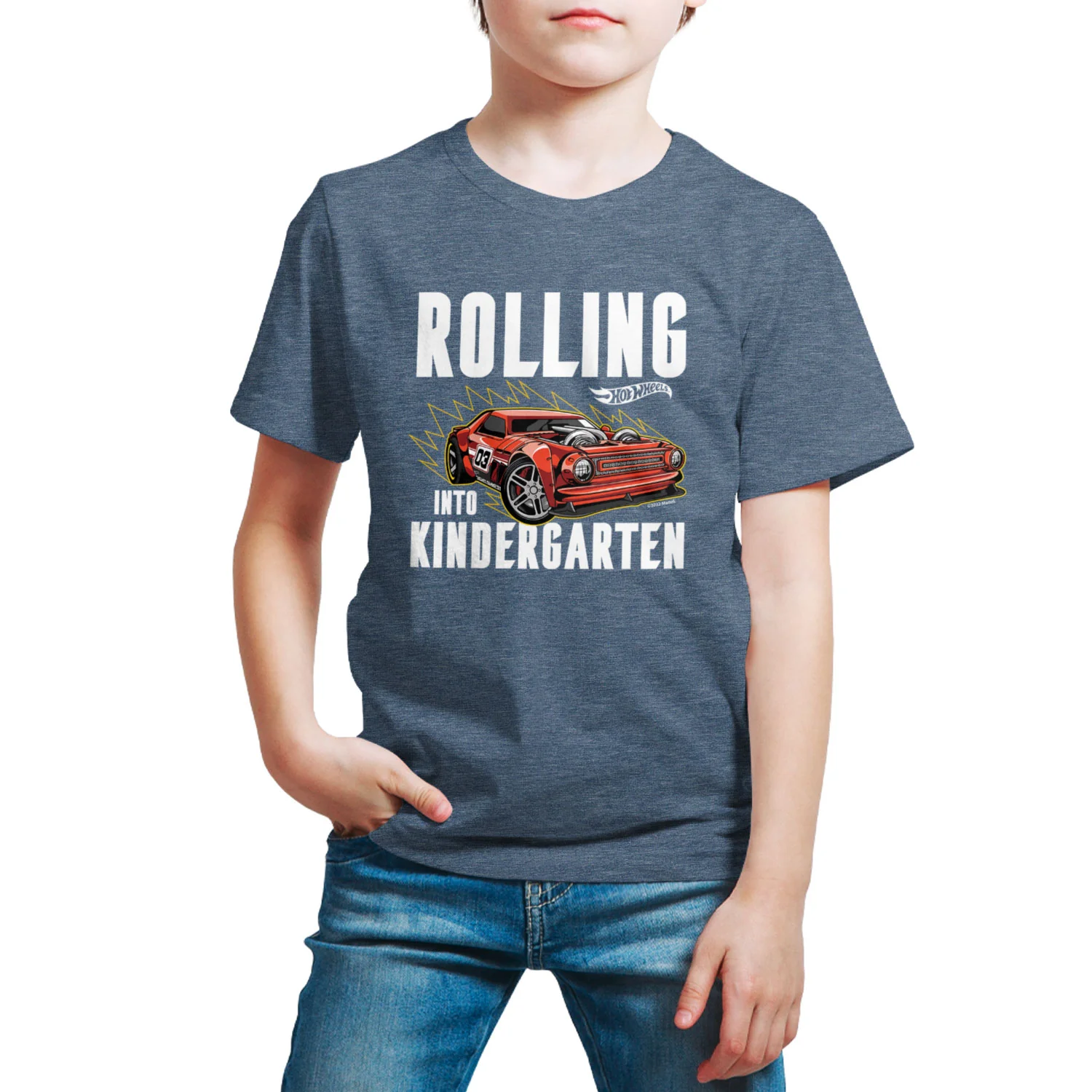 Hot Wheels - Rolling Into Kindergarten - Youth Short Sleeve Graphic T-Shirt - Image 2