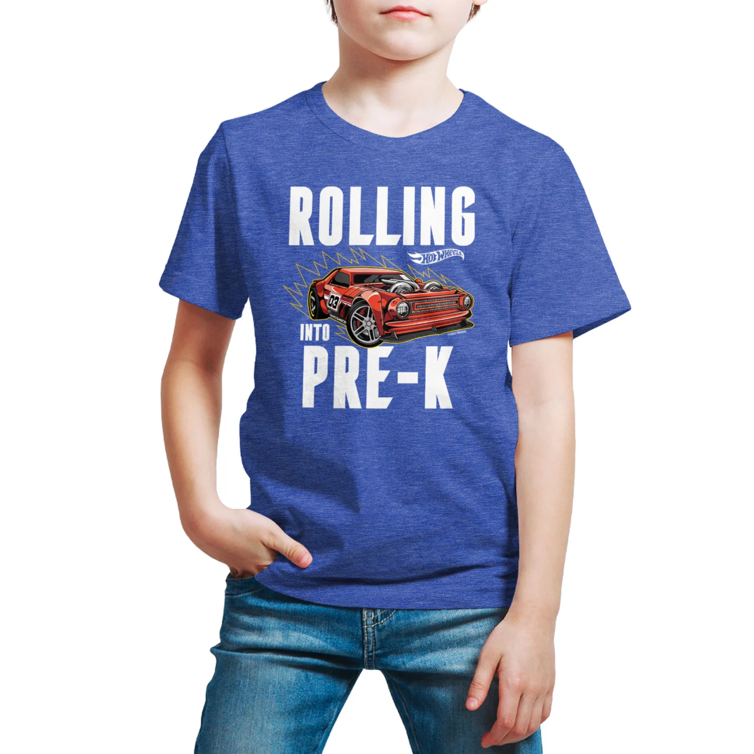Hot Wheels - Rolling Into Pre K - Youth Short Sleeve Graphic T-Shirt - Image 7