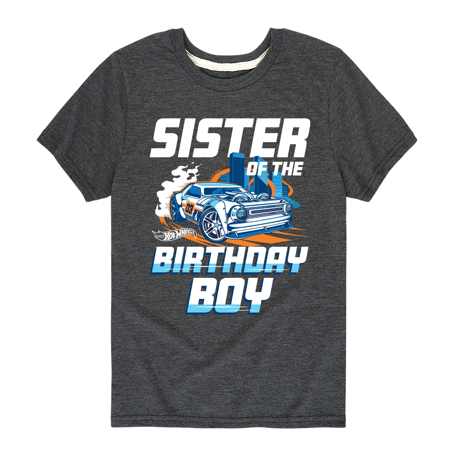 Hot Wheels - Sister Of Birthday Boy - Toddler And Youth Short Sleeve Graphic T-Shirt - Image 4