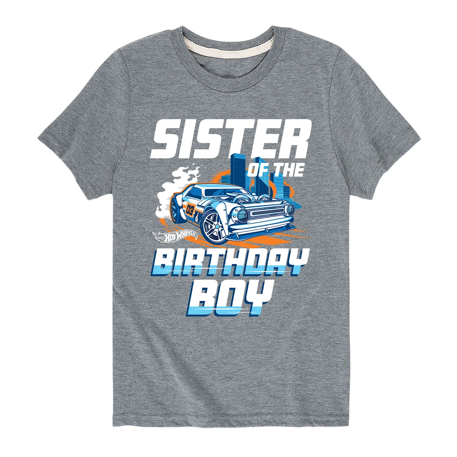 Hot Wheels - Sister Of Birthday Boy - Toddler And Youth Short Sleeve Graphic T-Shirt - Image 5