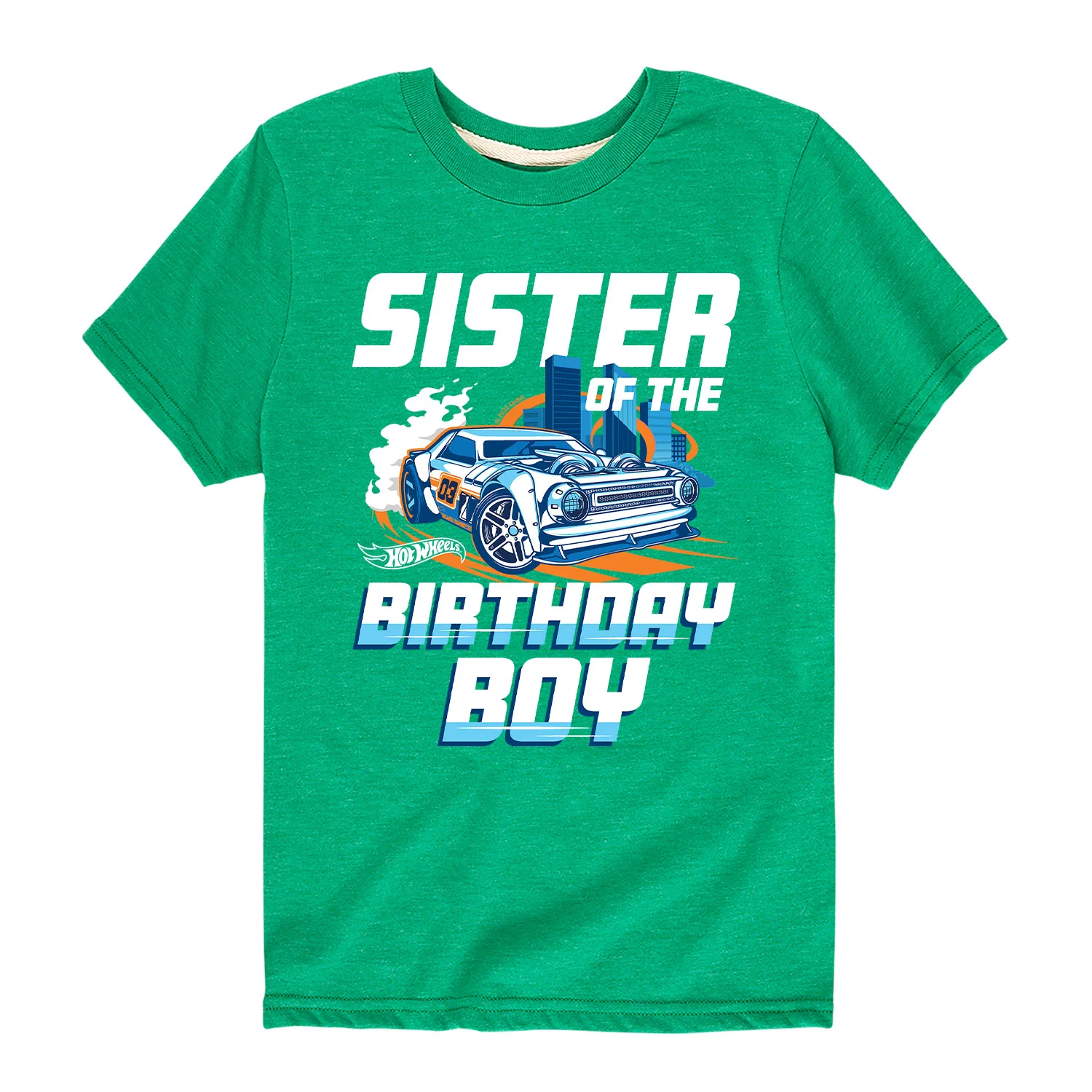 Hot Wheels - Sister Of Birthday Boy - Toddler And Youth Short Sleeve Graphic T-Shirt - Image 7
