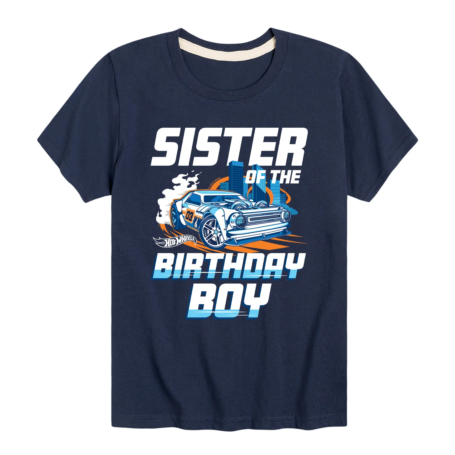 Hot Wheels - Sister Of Birthday Boy - Toddler And Youth Short Sleeve Graphic T-Shirt - Image 8