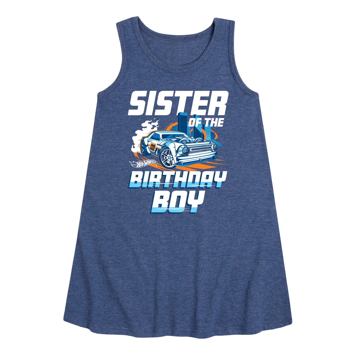 Hot Wheels - Sister Of Birthday Boy - Toddler And Youth Girls A-line Dress - Image 2