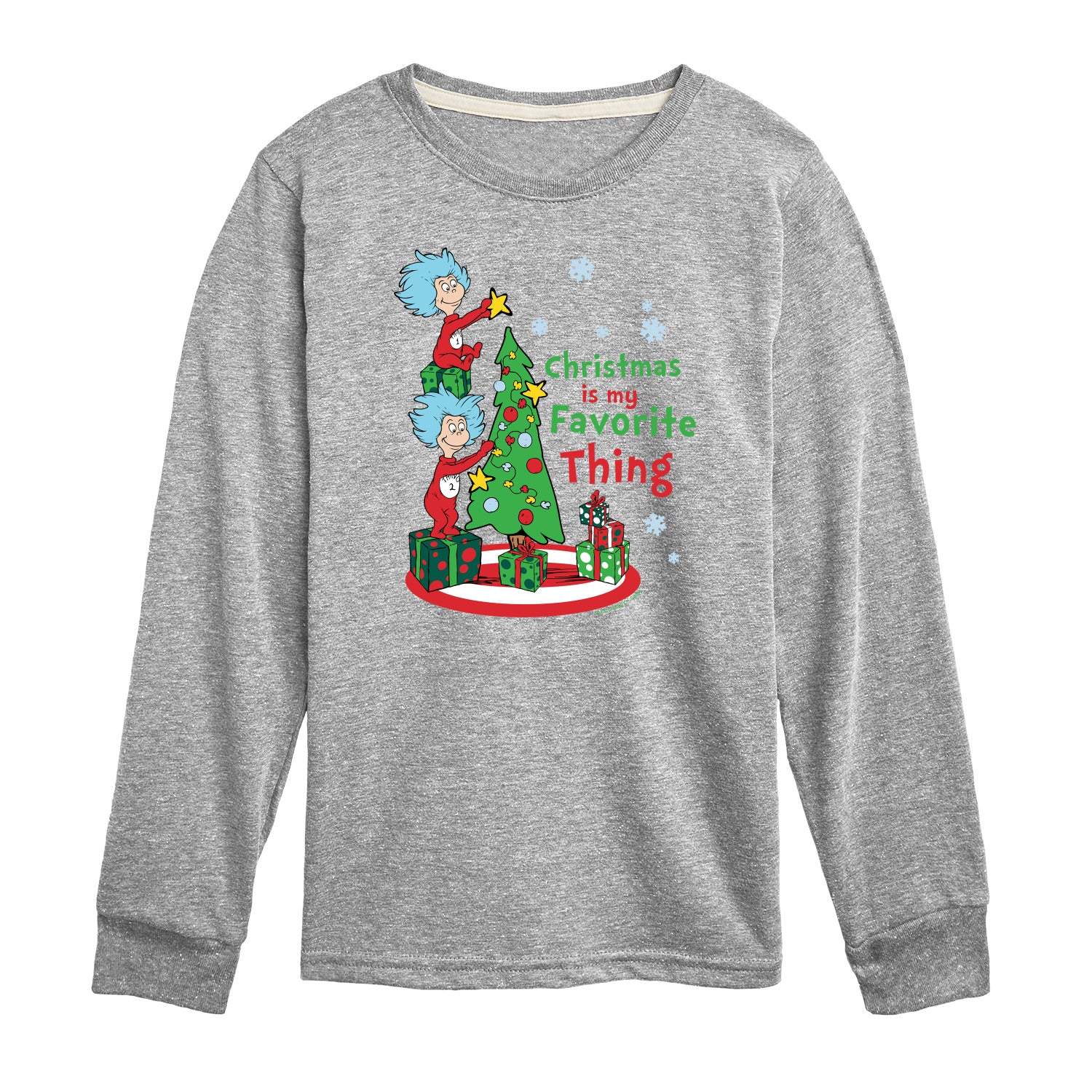 The Cat in the Hat - Christmas Is A Family Thing - Toddler And Youth Long Sleeve Graphic T-Shirt