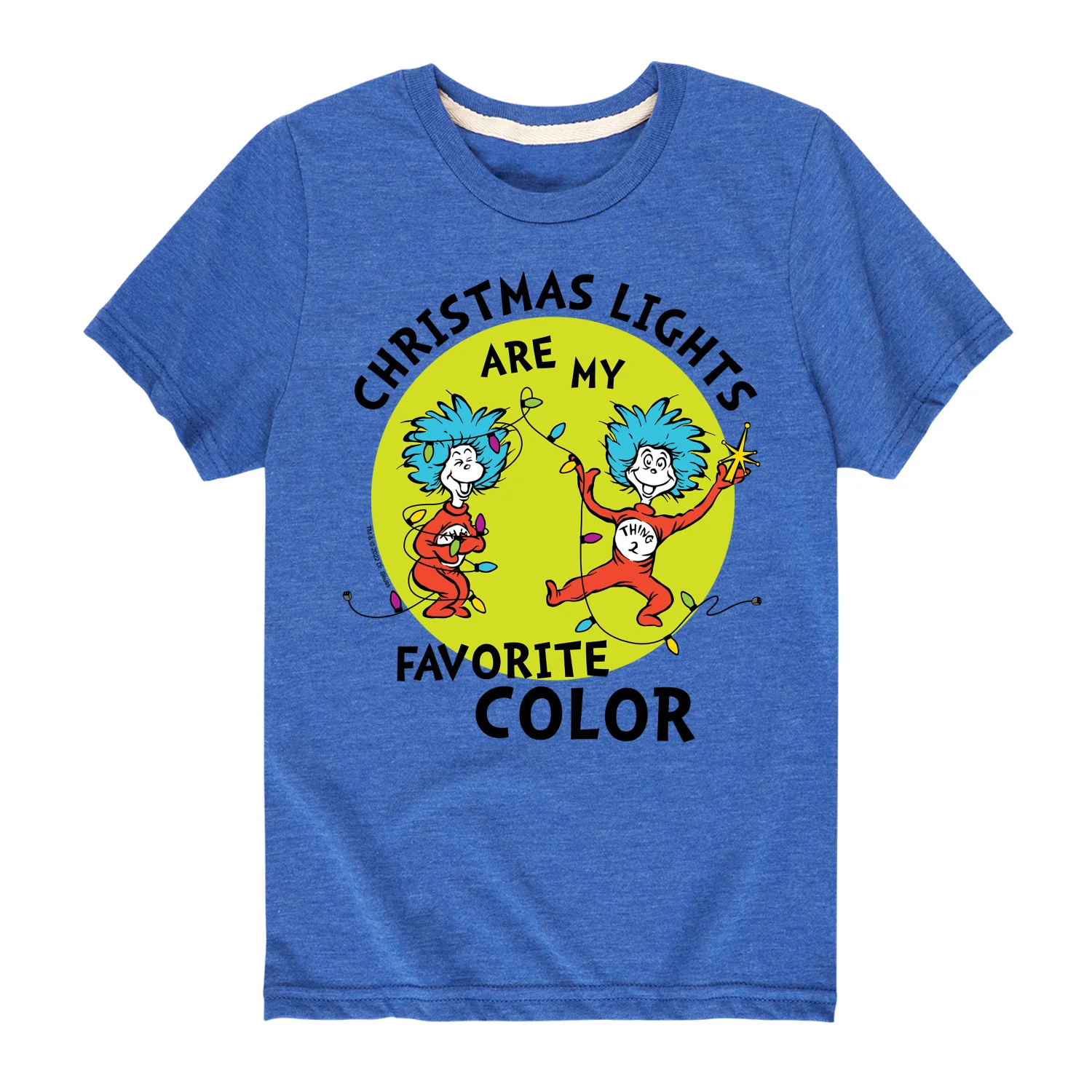 The Cat in the Hat - Christmas Lights Are My Favorite Color - Toddler And Youth Short Sleeve Graphic T-Shirt - Image 5