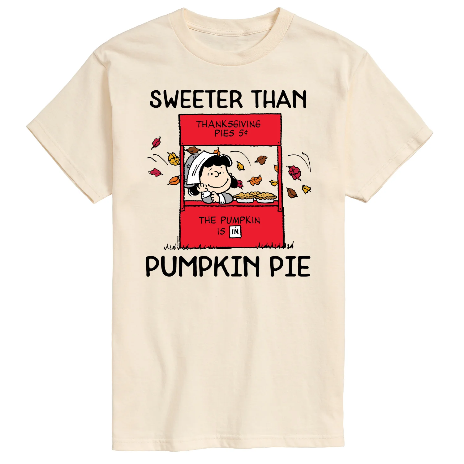 Peanuts - Sweeter Than Pumpkin Pie - Men's Short Sleeve Graphic T-Shirt - Image 4