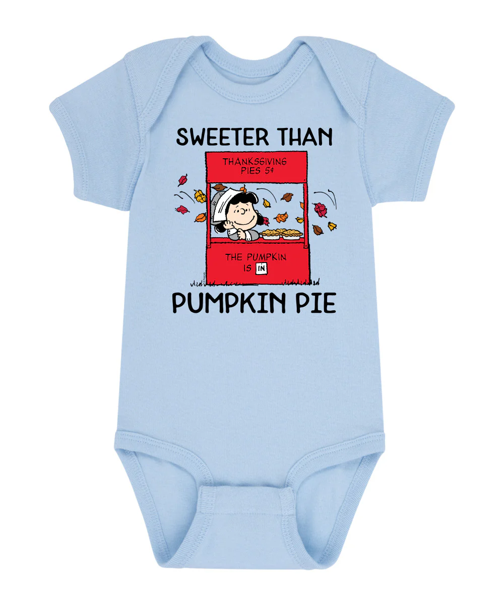Peanuts - Sweeter Than Pumpkin Pie - Infant Baby One Piece - Image 3