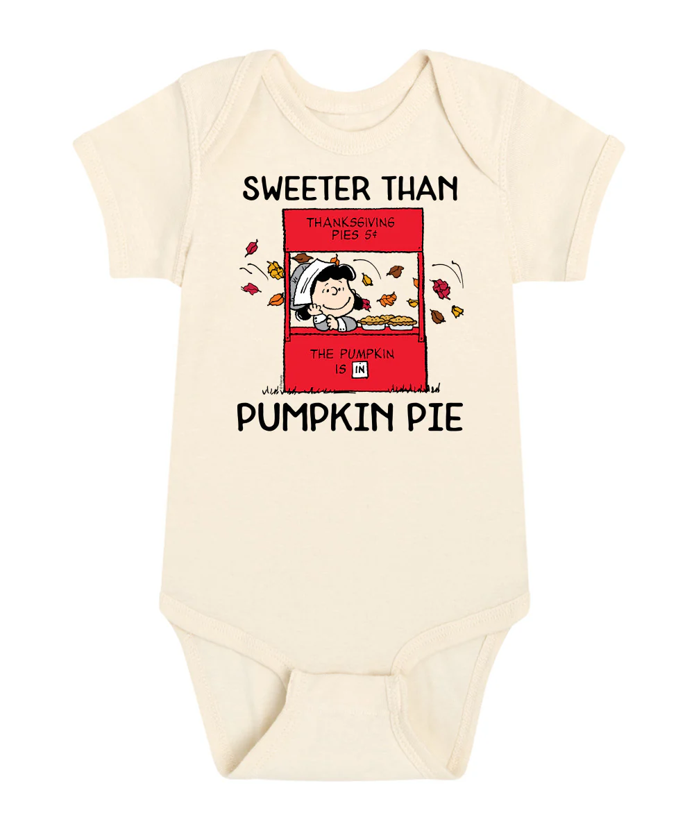 Peanuts - Sweeter Than Pumpkin Pie - Infant Baby One Piece - Image 5