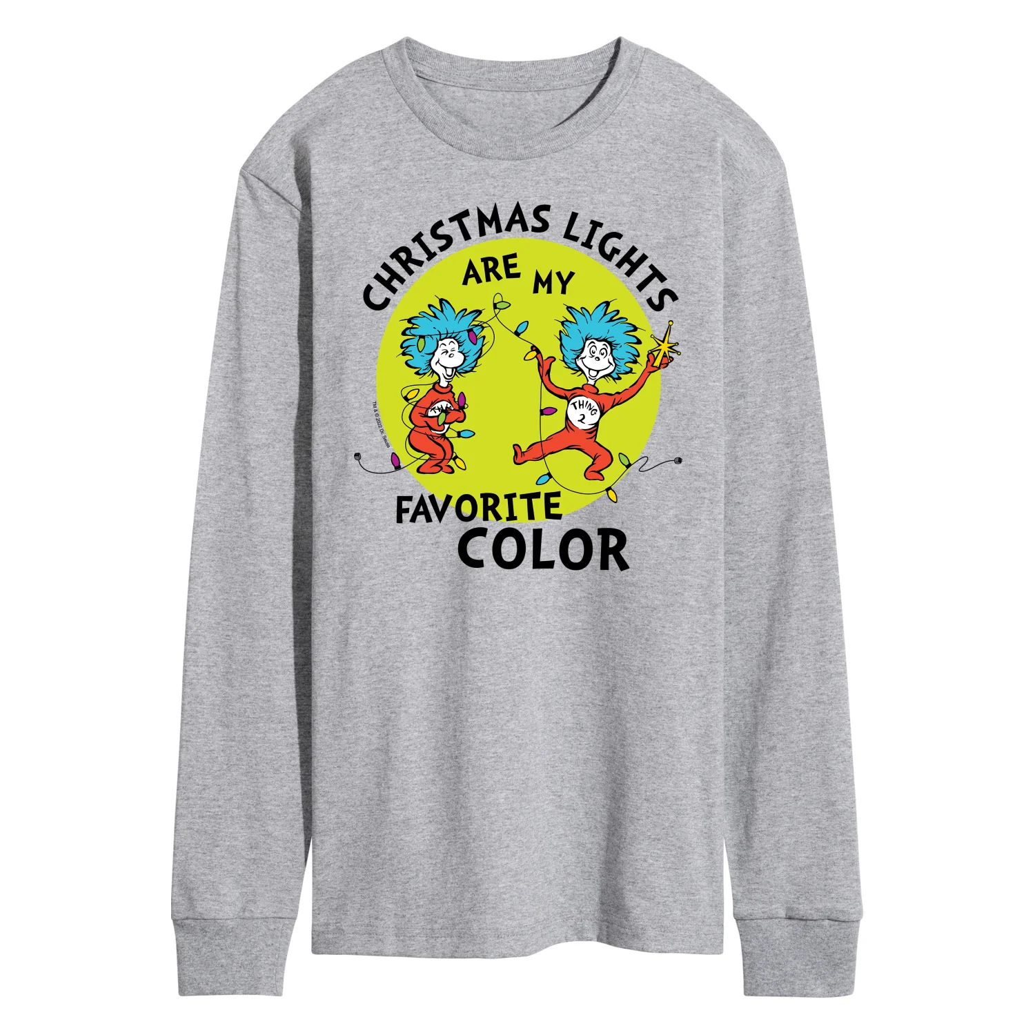 The Cat in the Hat - Christmas Lights Are My Favorite Color - Men's Long Sleeve T-Shirt