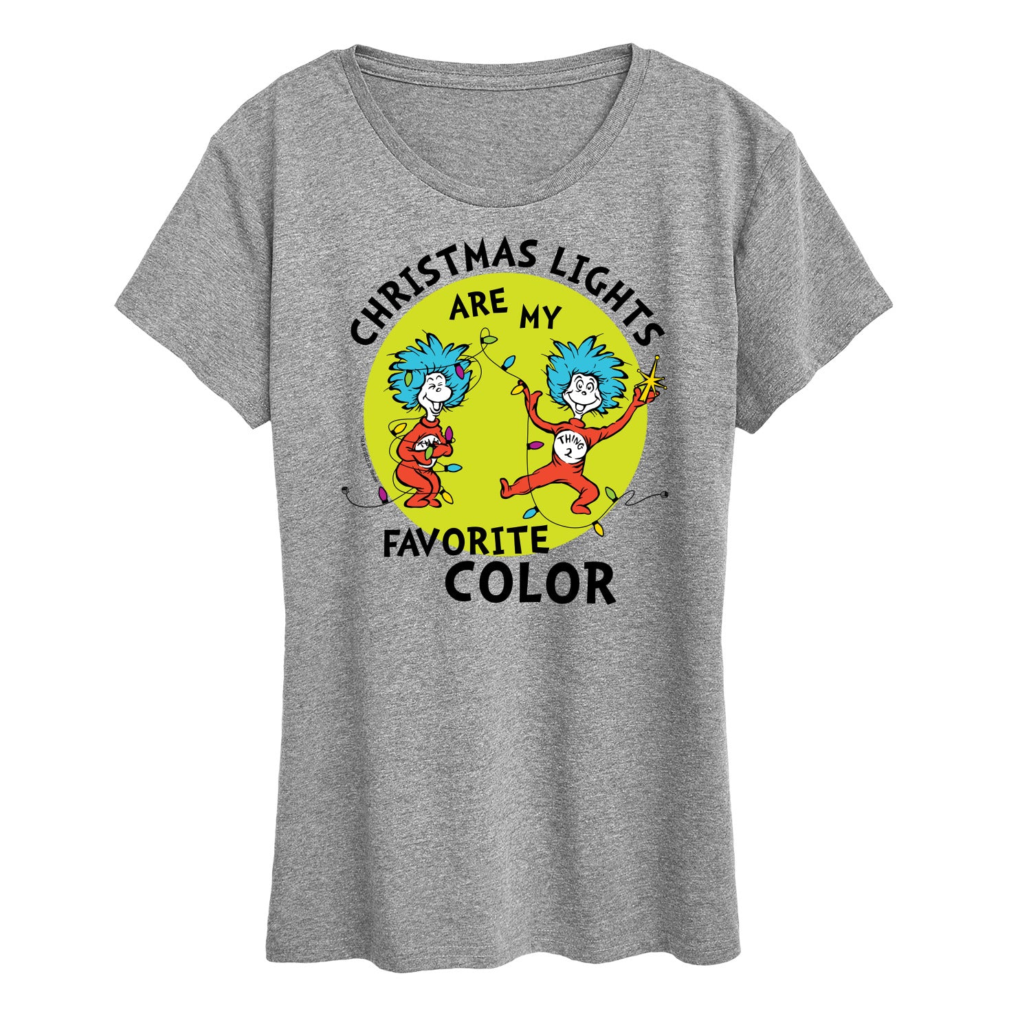 The Cat in the Hat - Christmas Lights Are My Favorite Color - Women's Short Sleeve Graphic T-Shirt