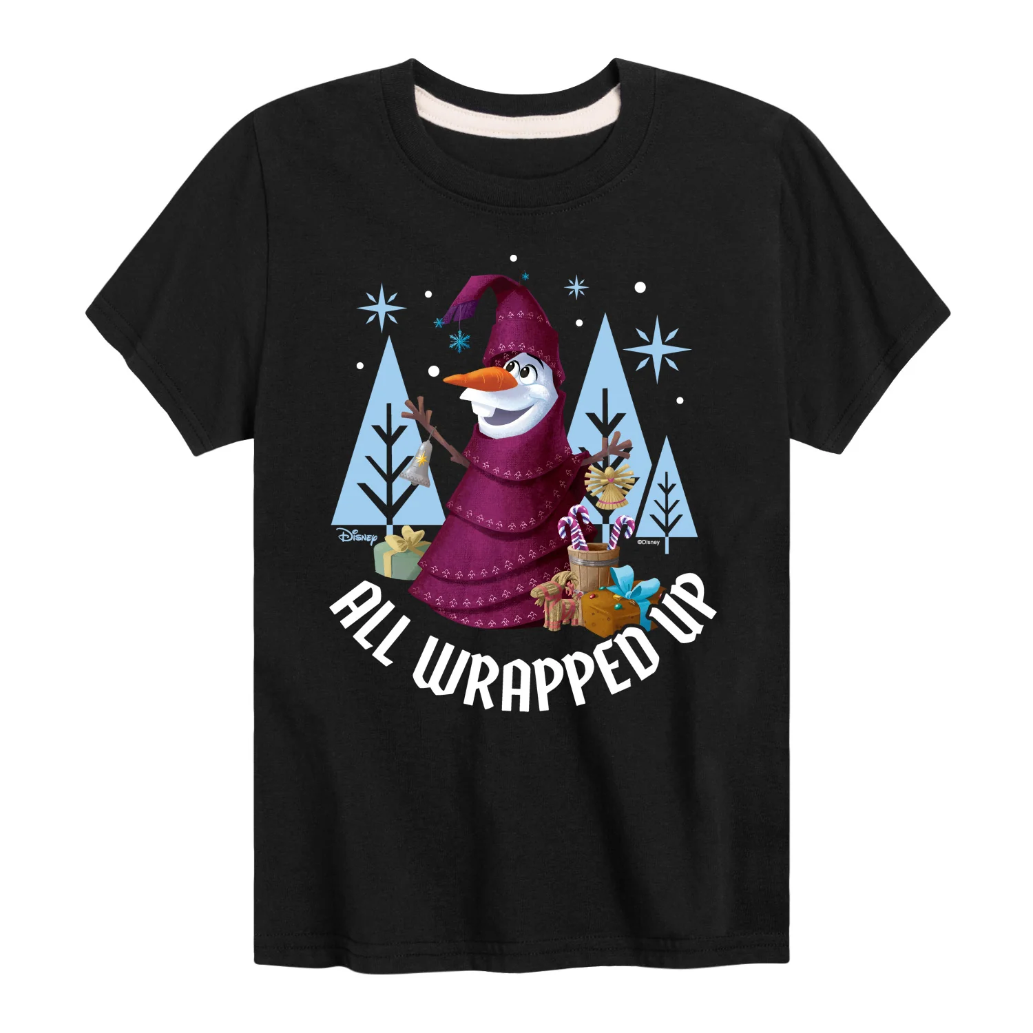Frozen 2 - All Wrapped Up - Toddler And Youth Short Sleeve Graphic T-Shirt