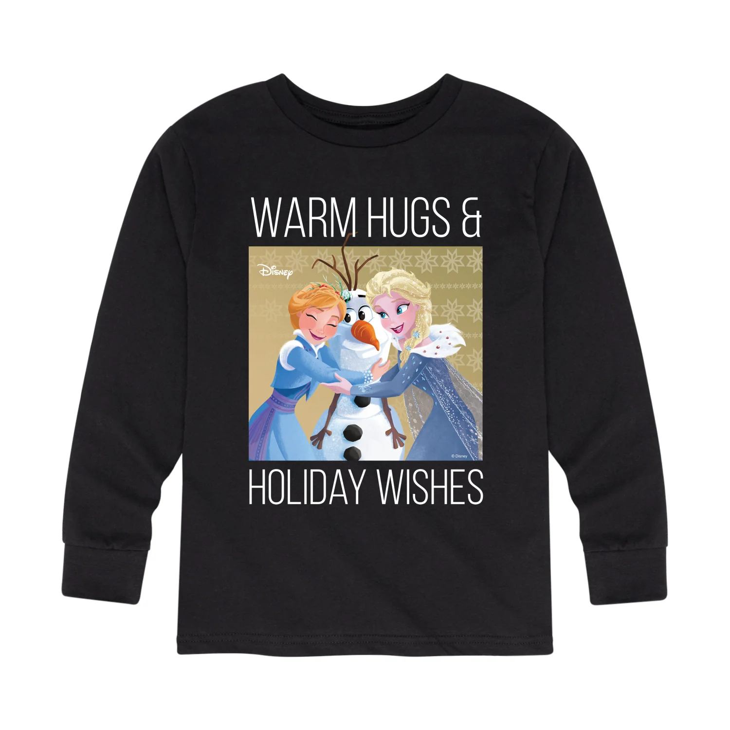 Frozen 2 - Warm Hugs Holiday Wishes - Toddler And Youth Long Sleeve Graphic T-Shirt - Image 2