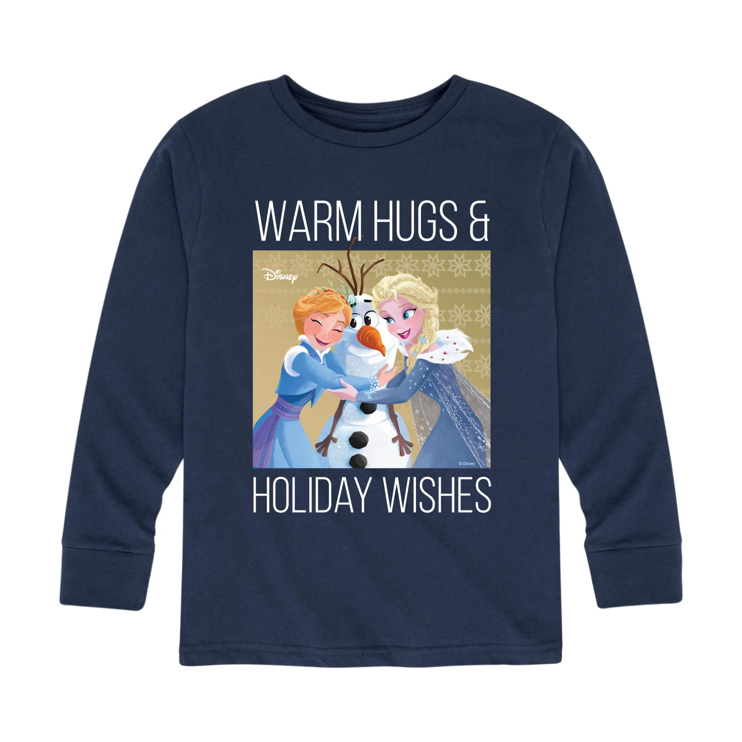 Frozen 2 - Warm Hugs Holiday Wishes - Toddler And Youth Long Sleeve Graphic T-Shirt - Image 3