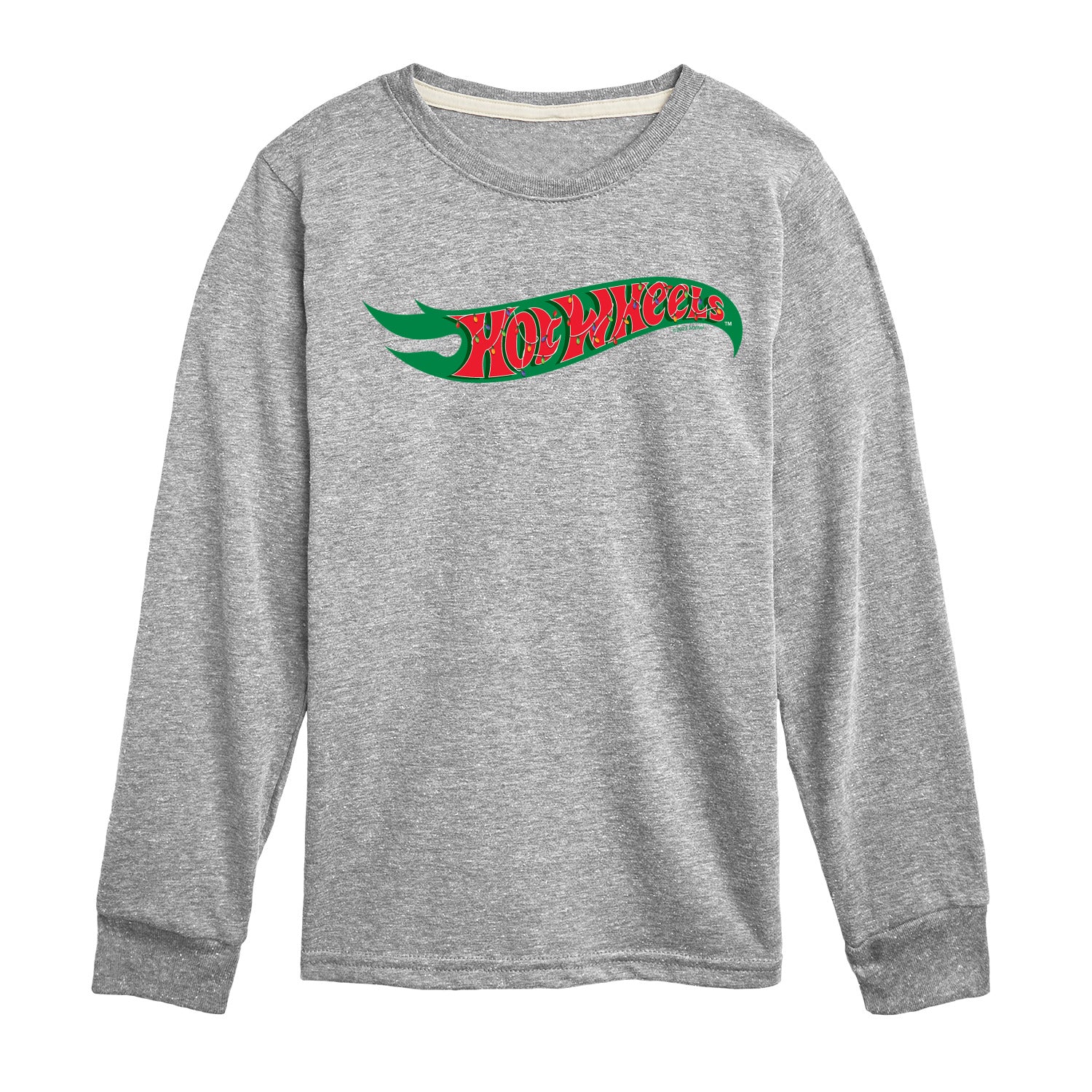 Hot Wheels - Christmas Lights - Toddler & Youth Long Sleeve Graphic T-Shirt - Image 2