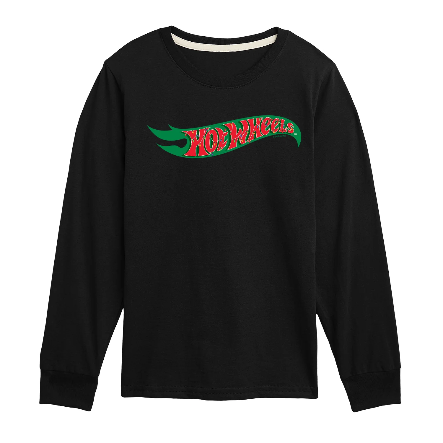 Hot Wheels - Christmas Lights - Toddler & Youth Long Sleeve Graphic T-Shirt - Image 3