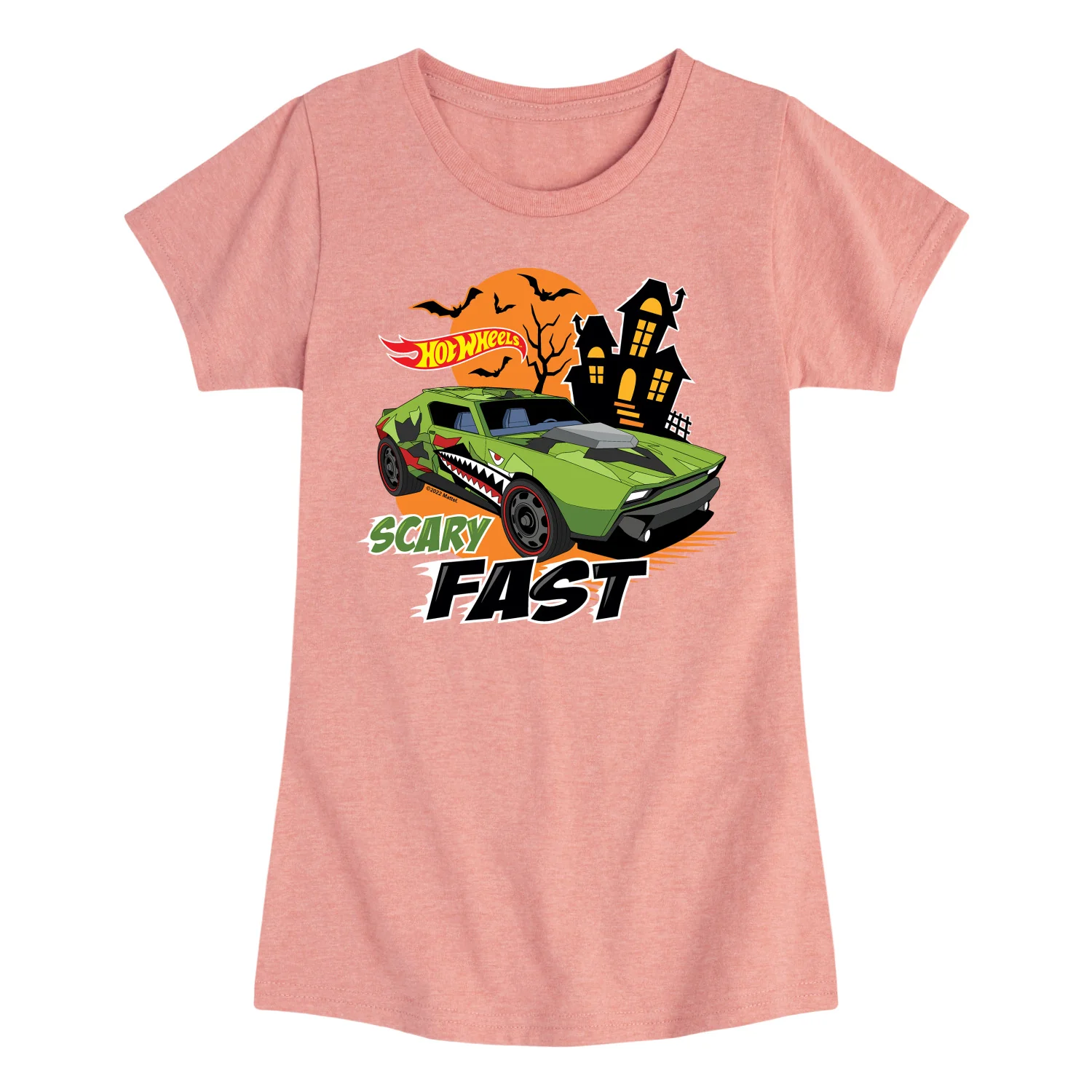 Hot Wheels - Halloween - Scary Fast - Toddler & Youth Girls Short Sleeve Graphic T-Shirt - Image 2