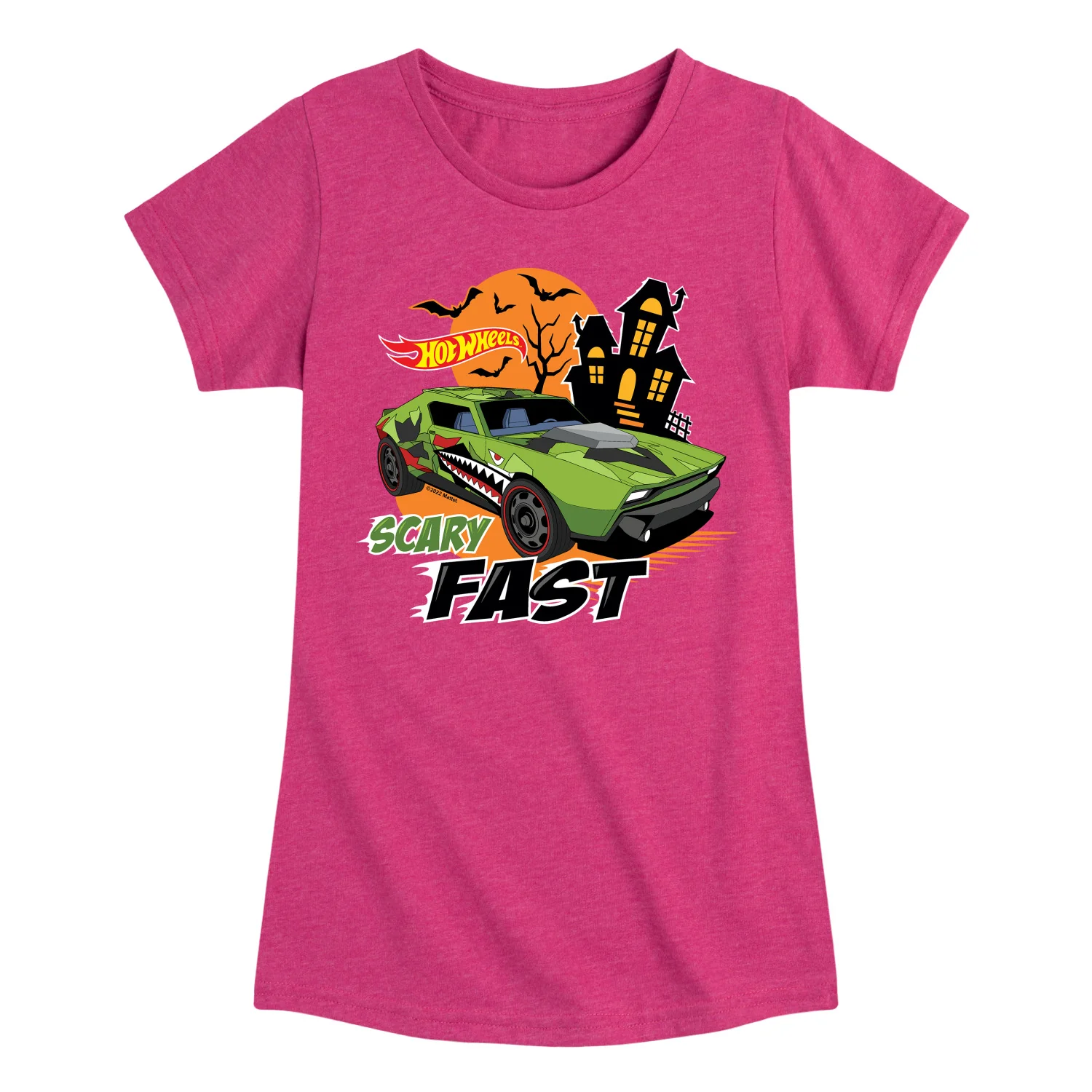 Hot Wheels - Halloween - Scary Fast - Toddler & Youth Girls Short Sleeve Graphic T-Shirt - Image 3