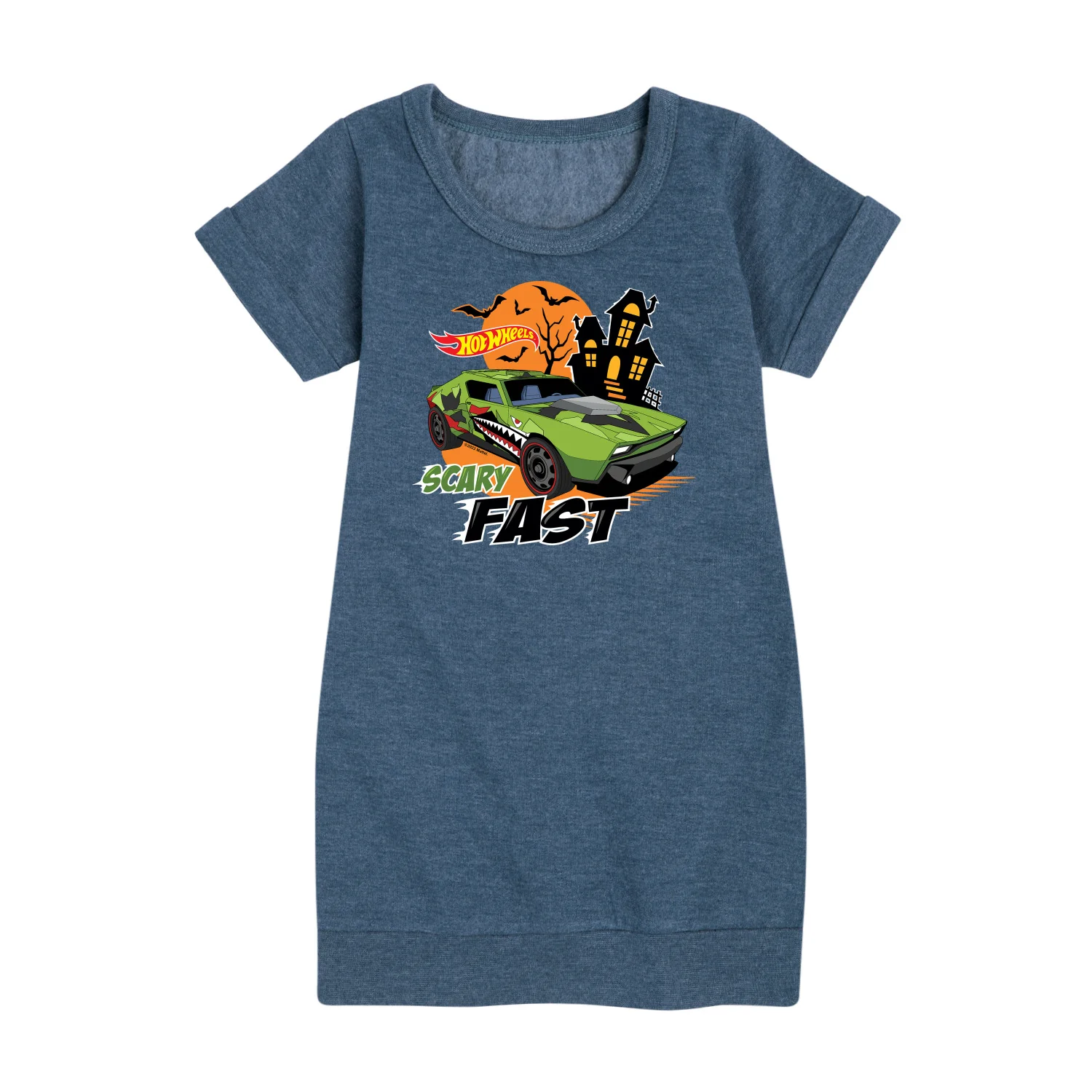 Hot Wheels - Halloween - Scary Fast - Toddler & Youth Girls Fleece Dress - Image 3