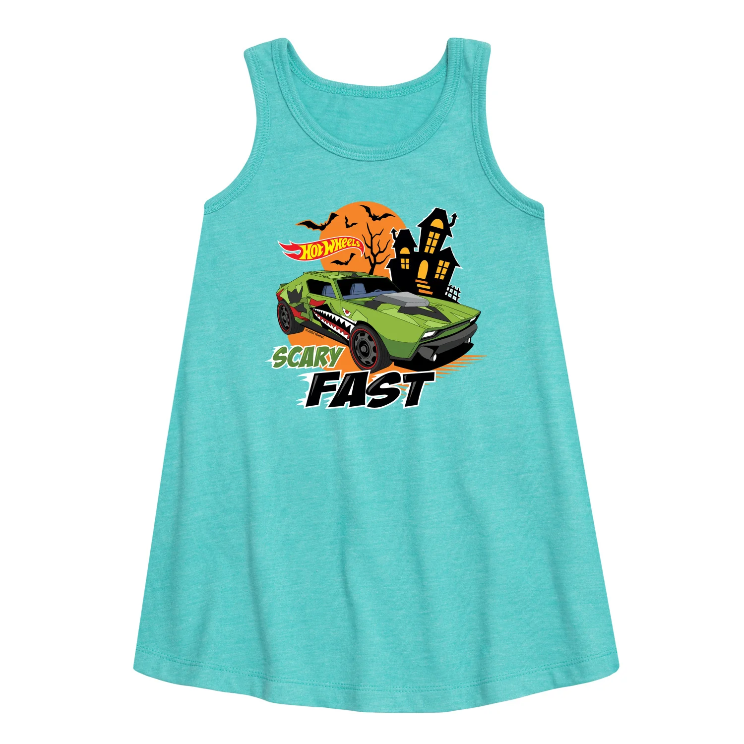 Hot Wheels - Halloween - Scary Fast - Toddler & Youth Girls A-line Dress - Image 3
