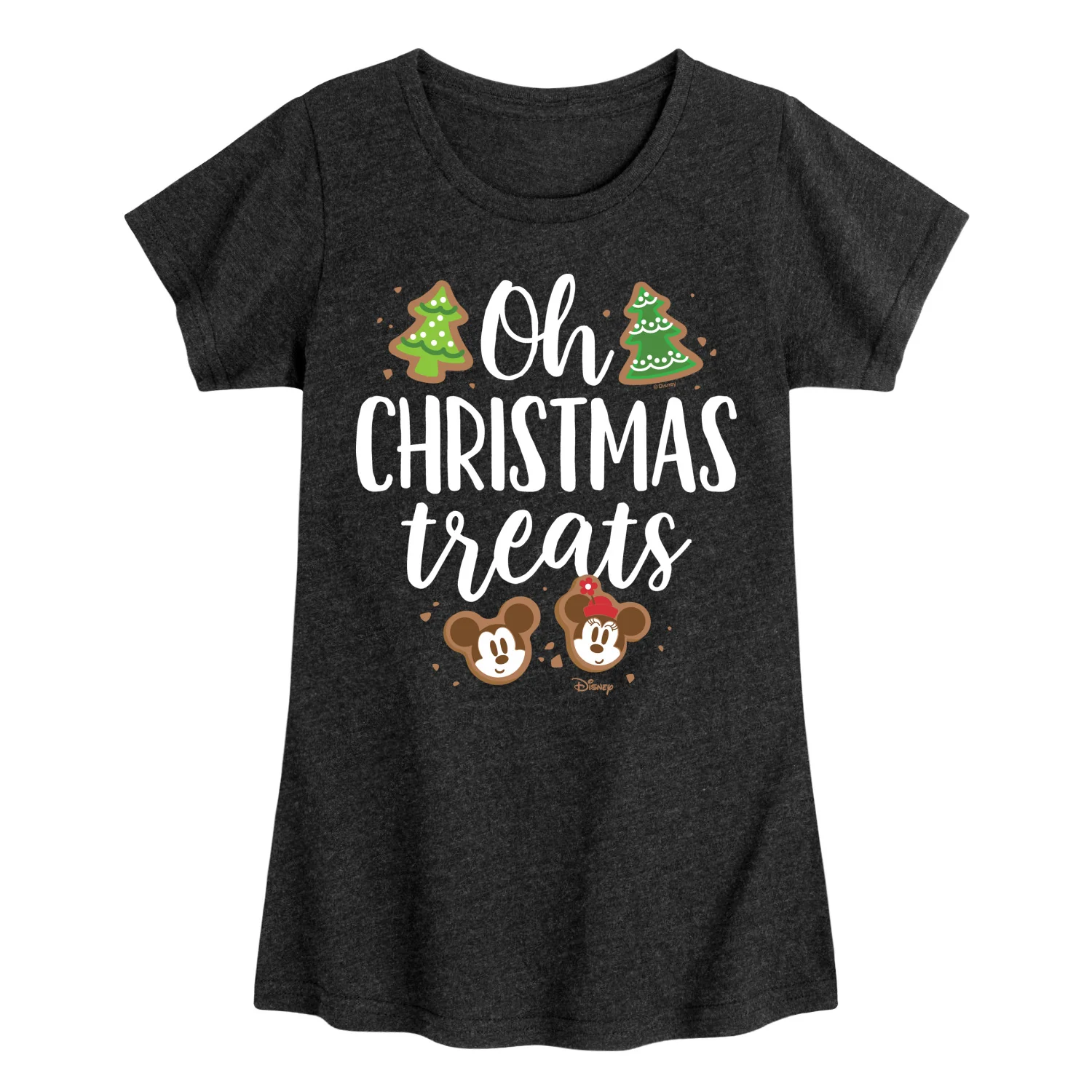 Disney - Oh Christmas Treats - Toddler & Youth Girls Short Sleeve Graphic T-Shirt - Image 2