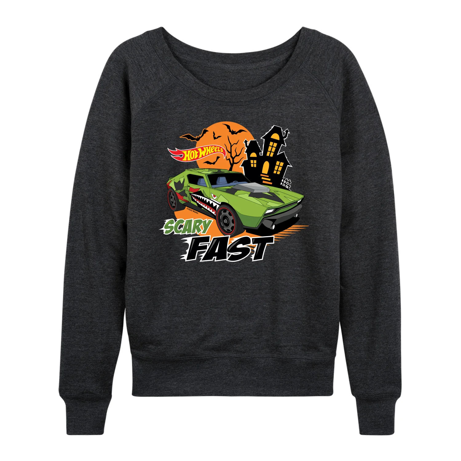 Hot Wheels - Halloween - Scary Fast - Women's Lightweight French Terry Long Sleeve Shirt - Image 2