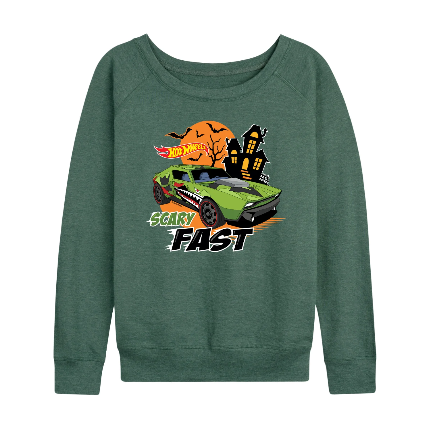 Hot Wheels - Halloween - Scary Fast - Women's Lightweight French Terry Long Sleeve Shirt - Image 3