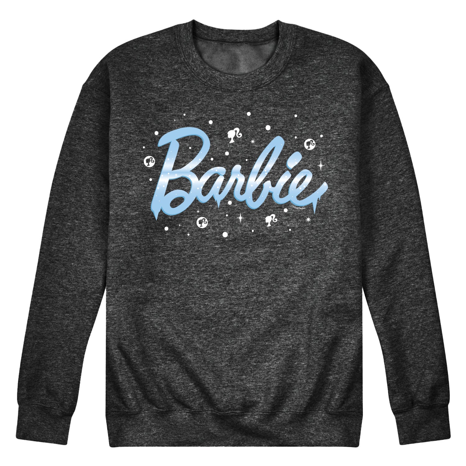 Barbie - Icy Logo - Winter - Men's Crew Neck Fleece Pullover - Image 2