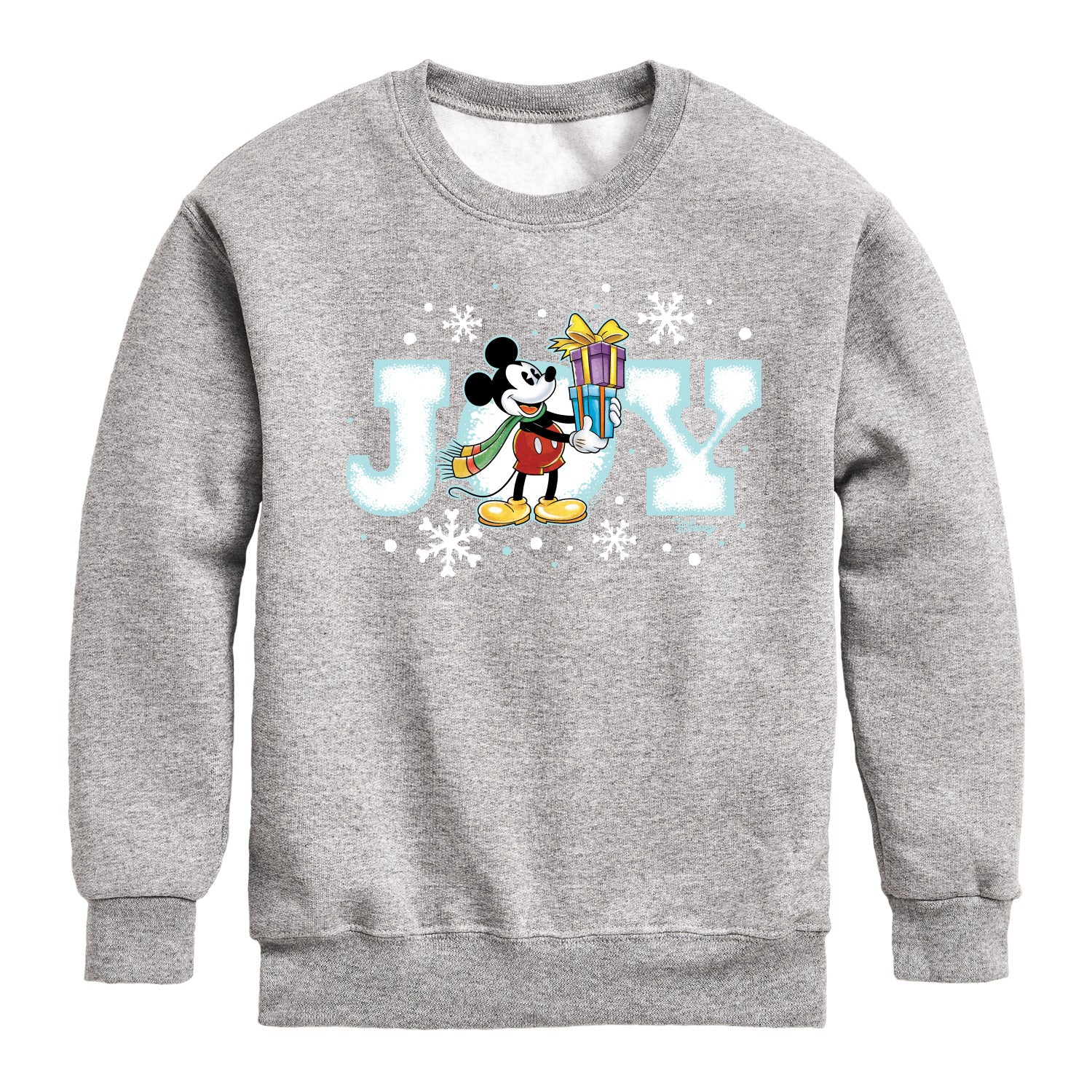 Disney - Joy Mickey - Youth Crew Fleece Sweatshirt - Image 2