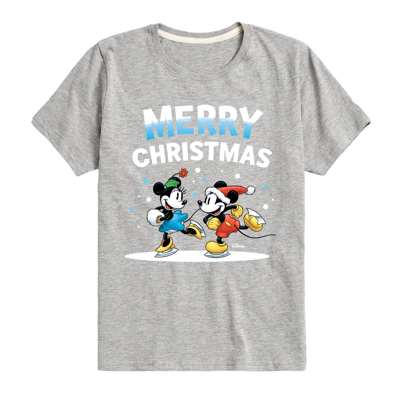 Disney - Merry Christmas - Youth Short Sleeve Graphic T-Shirt