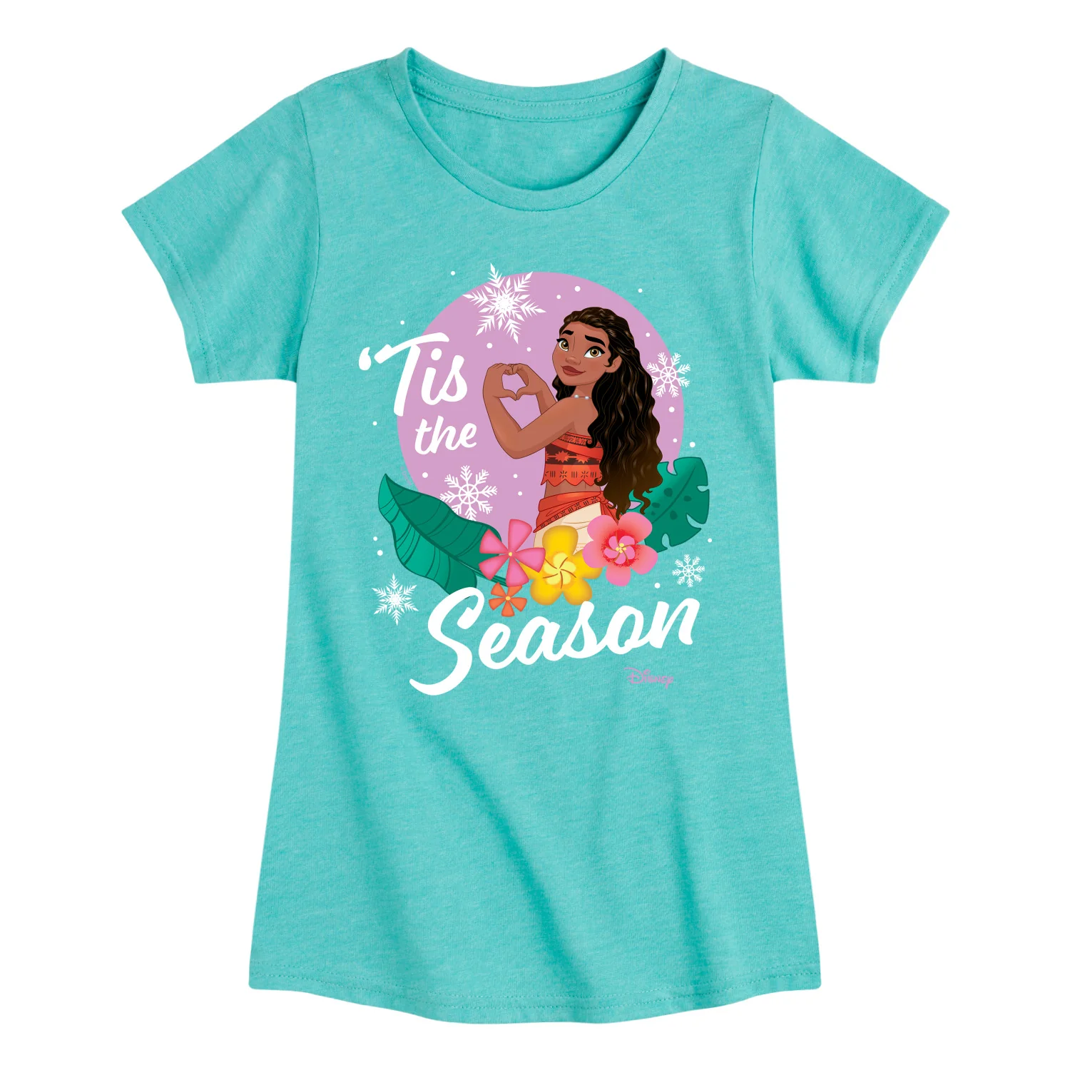Disney Princess - Tis The Season - Youth Girls Short Sleeve T-Shirt - Image 3