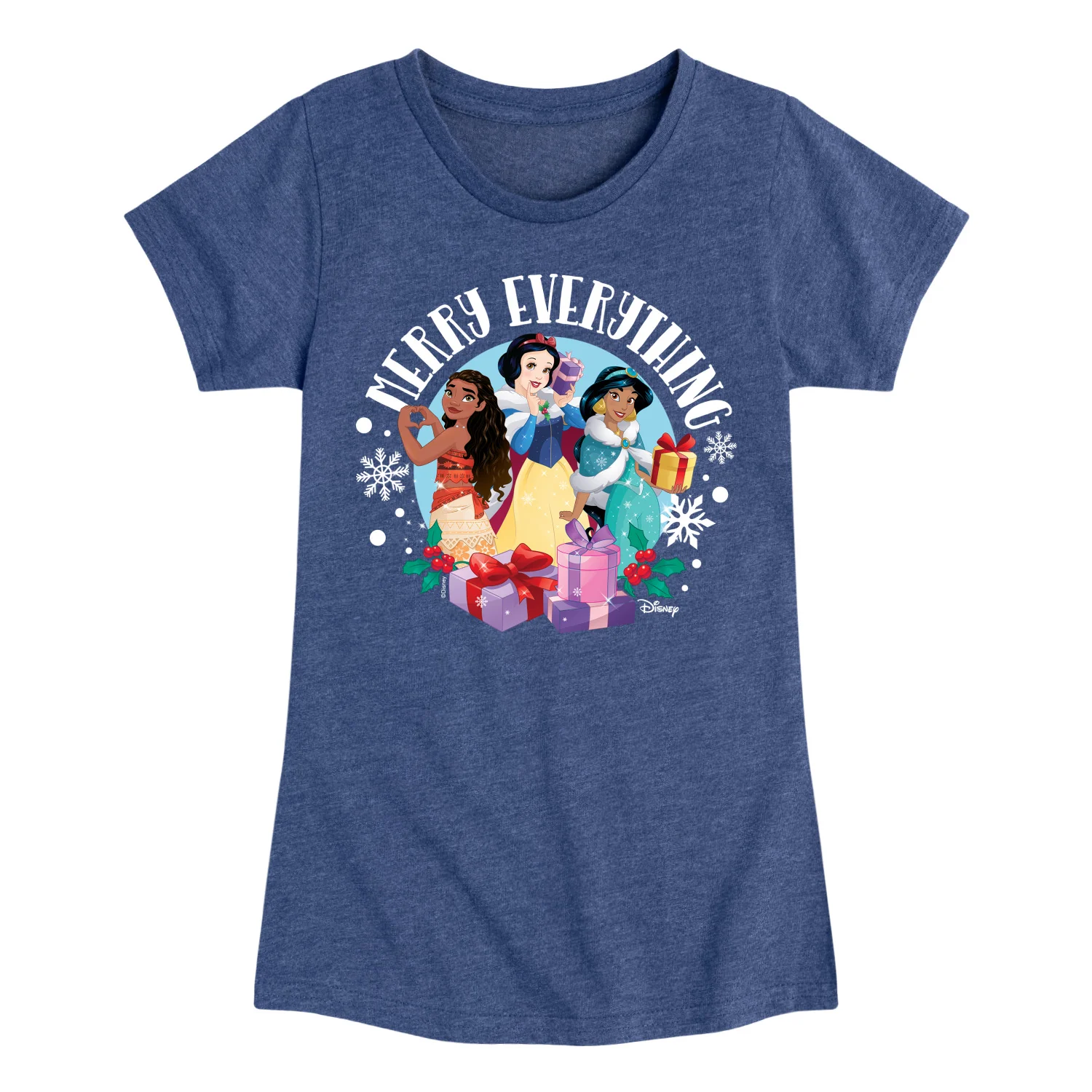 Disney Princess - Merry Everything - Youth Girls Short Sleeve T-Shirt - Image 6