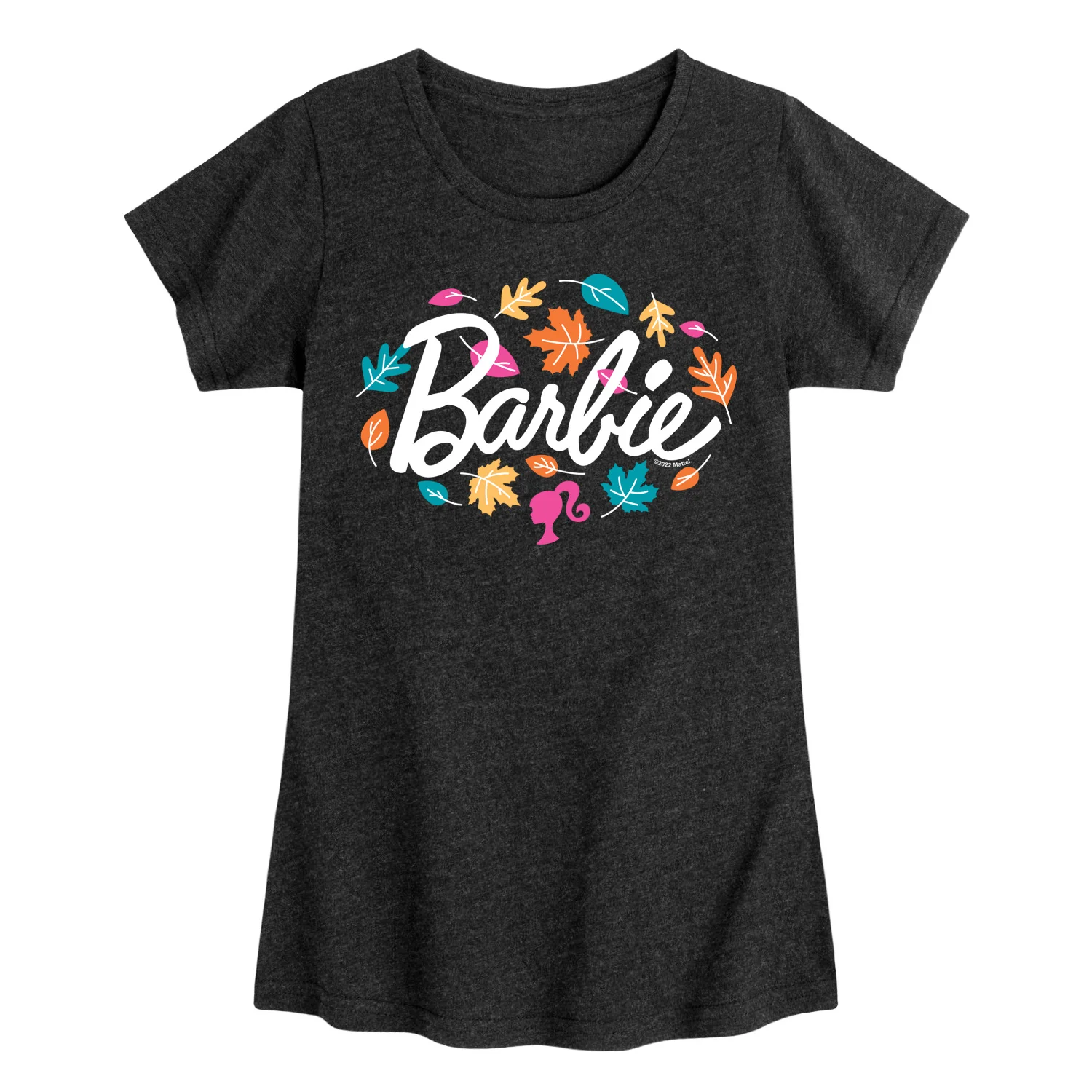 Barbie - Leaves Swirling - Toddler And Youth Girls Raglan Graphic T-Shirt - Image 2