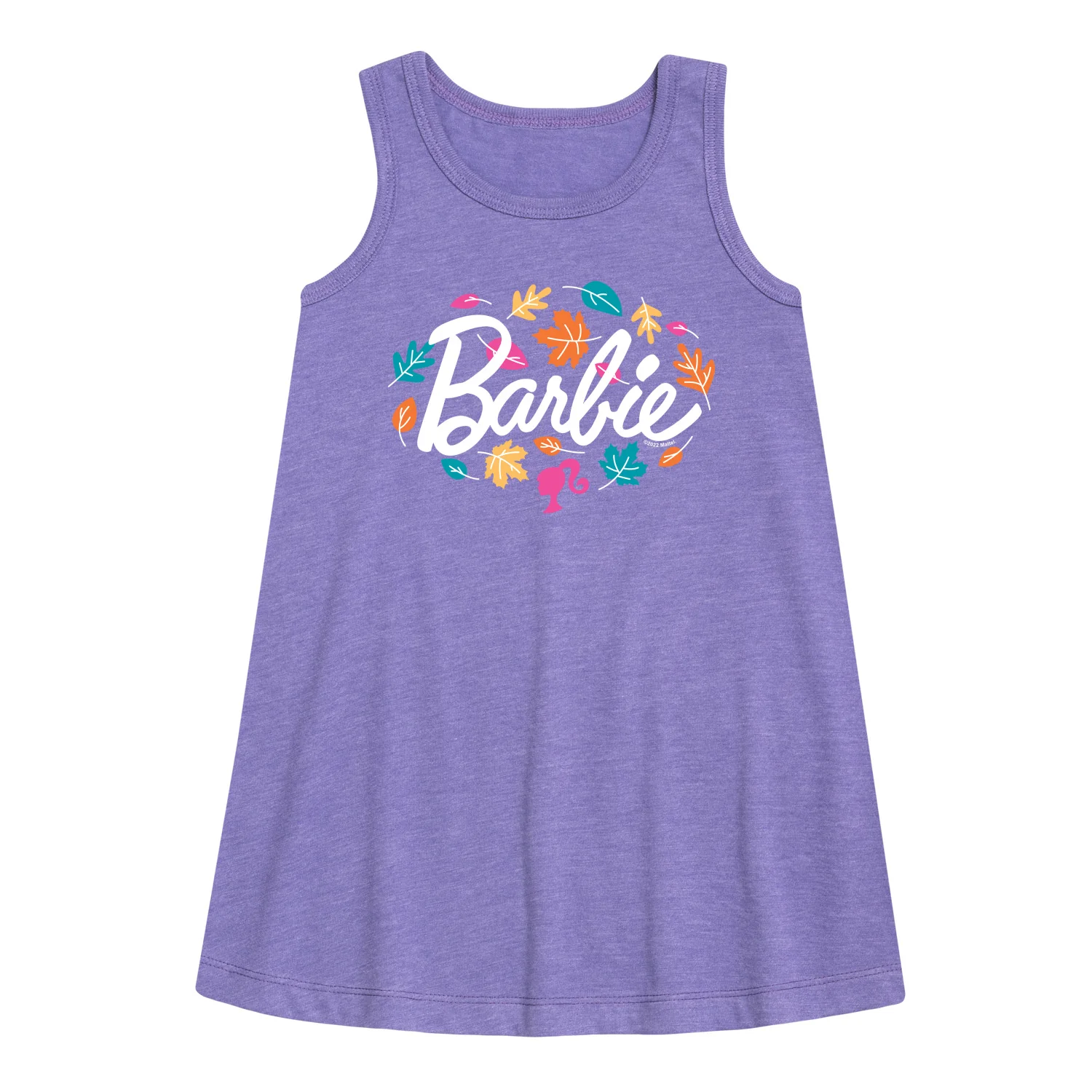 Barbie - Leaves Swirling - Toddler and Youth Girls A-line Dress - Image 2