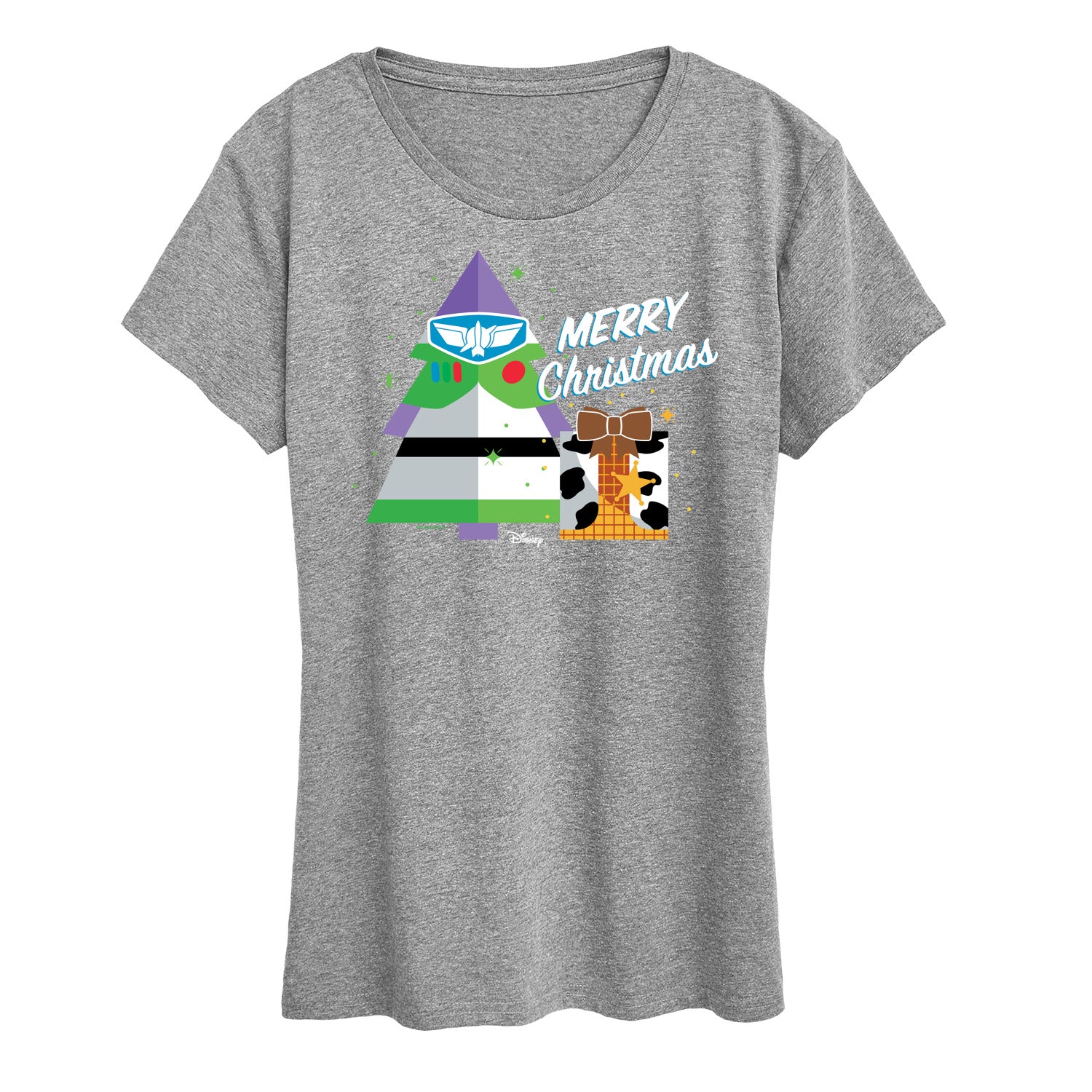 Toy Story - Merry Christmas Toy Story - Women's Short Sleeve Graphic T-Shirt - Image 4