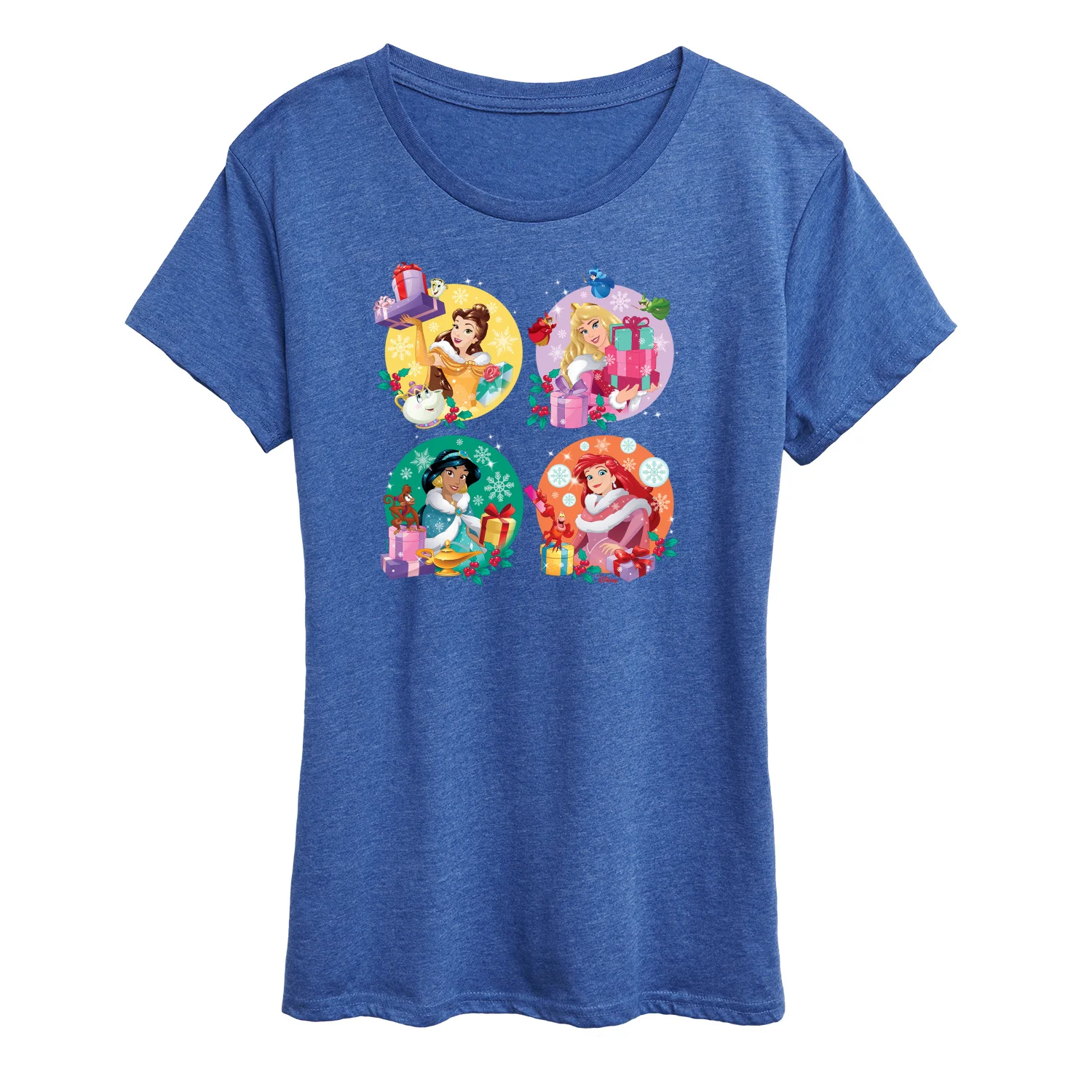 Disney - Princess Christmas Grid - Women's Short Sleeve Graphic T-Shirt - Image 8