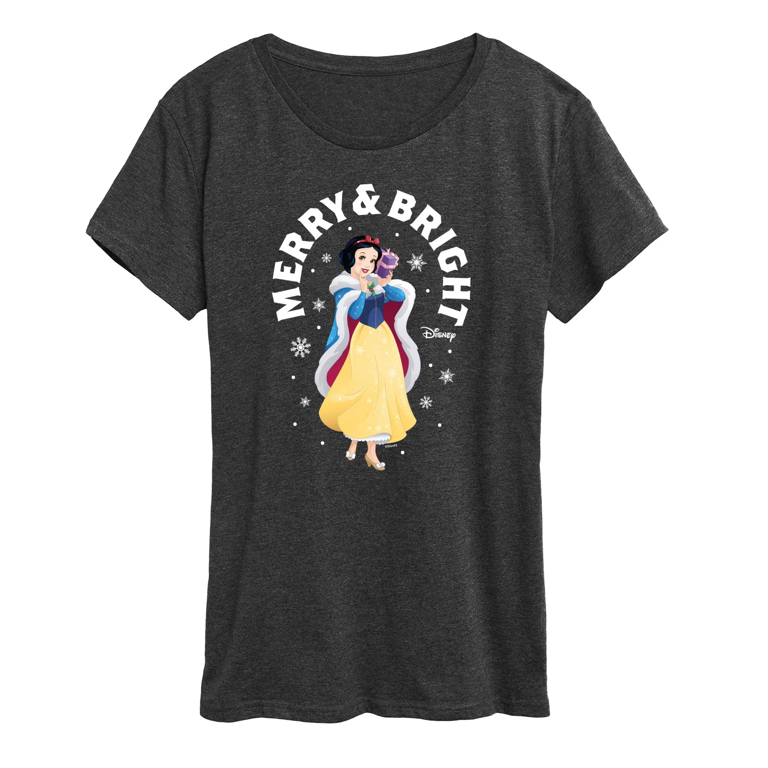 Disney - Merry And Bright Snow White - Women's Short Sleeve Graphic T-Shirt - Image 3