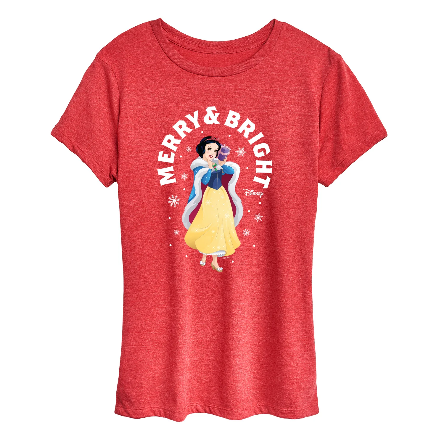 Disney - Merry And Bright Snow White - Women's Short Sleeve Graphic T-Shirt - Image 6