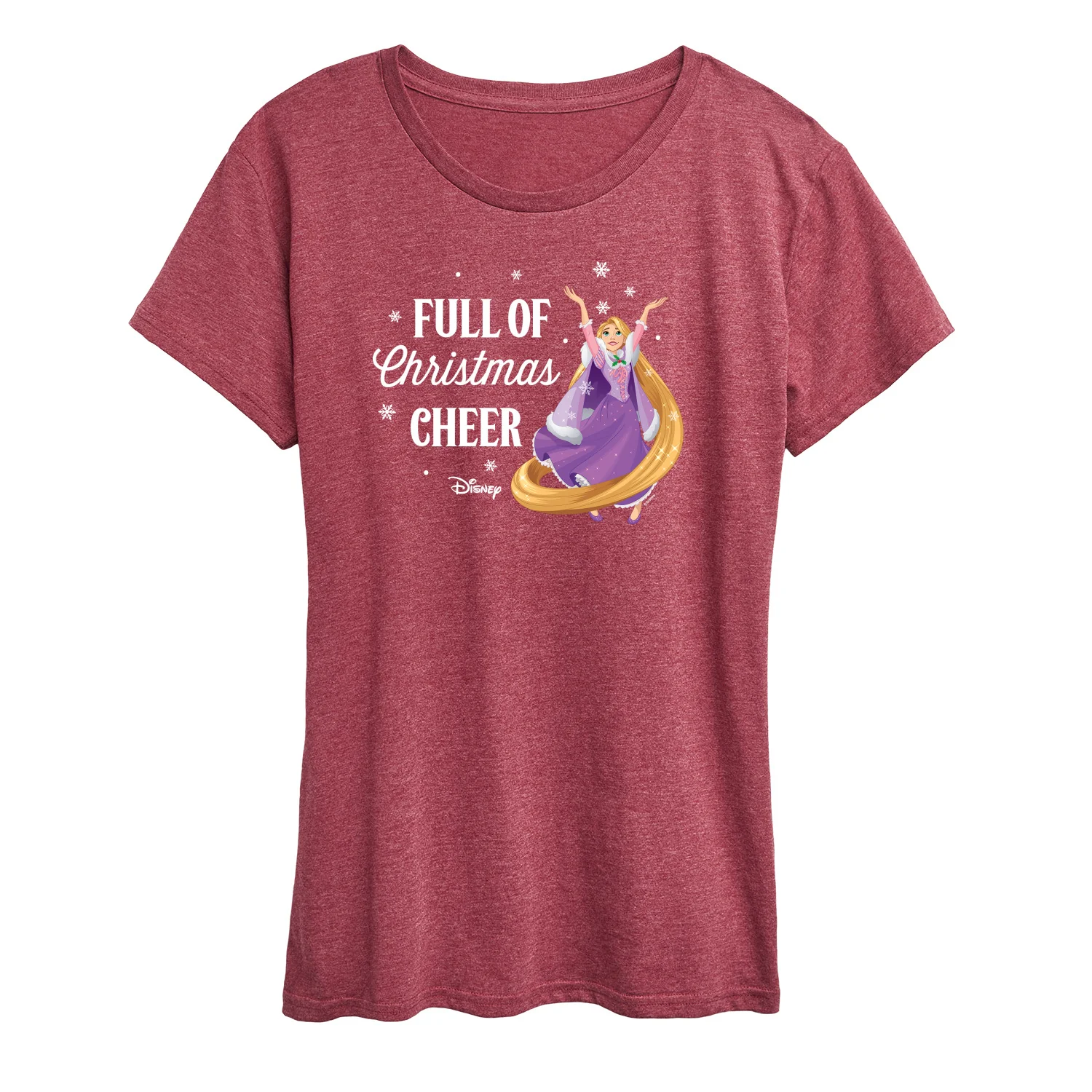 Disney - Full Of Christmas Cheer Rapunzel - Women's Short Sleeve Graphic T-Shirt - Image 7