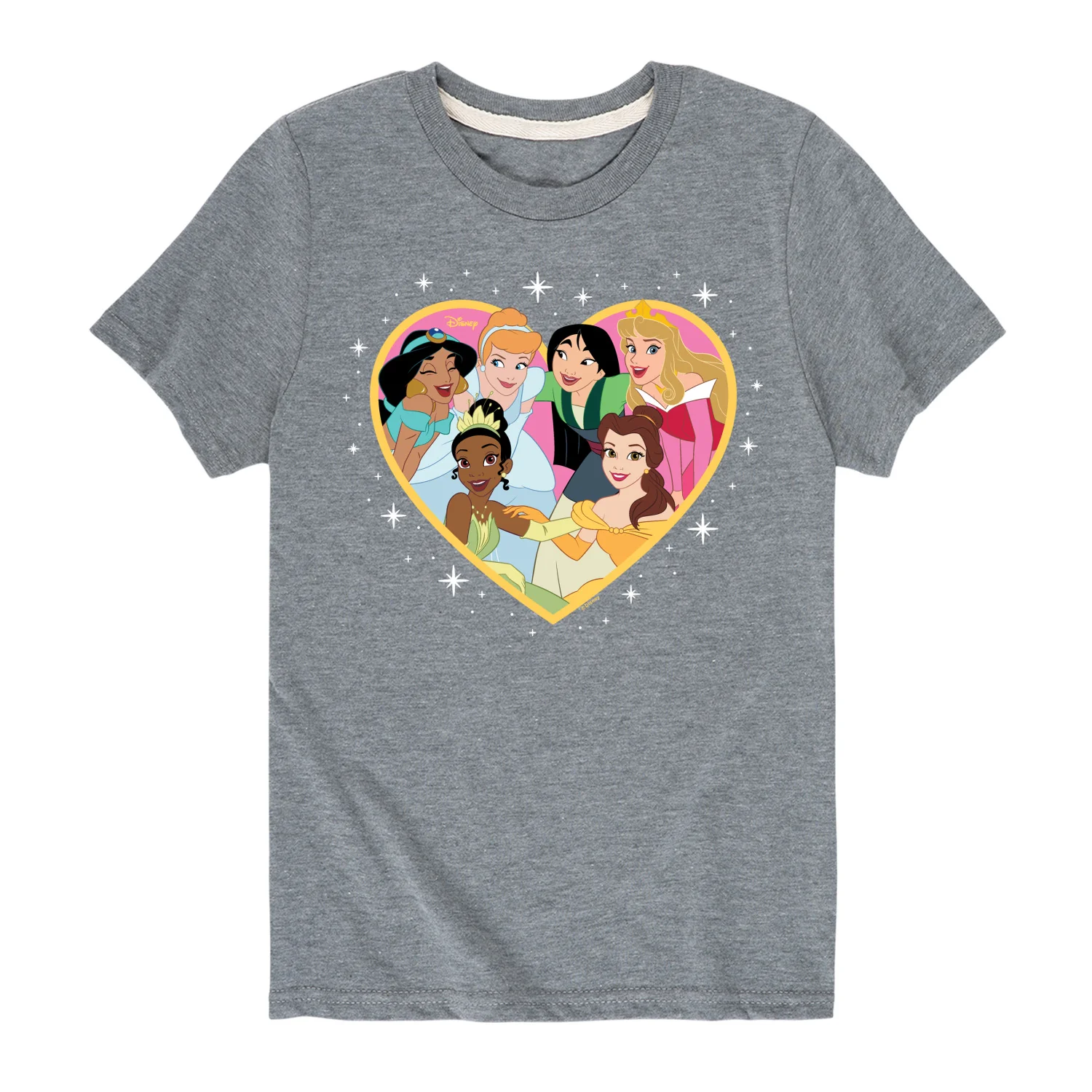 Disney - Princess Group Heart - Youth Boys Short Sleeve Graphic T-Shirt - Image 5