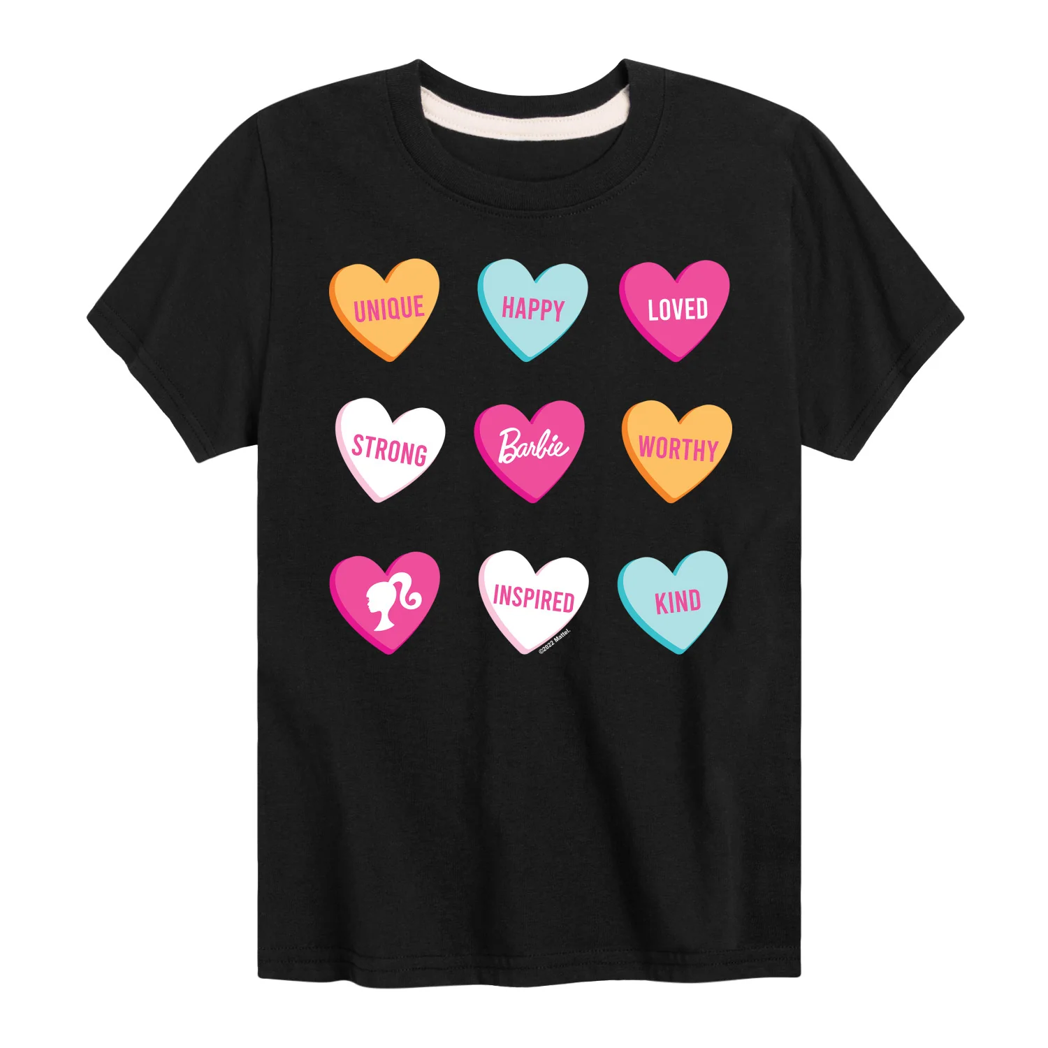 Barbie - Barbie Candy Hearts - Toddler And Youth Short Sleeve Graphic T-Shirt