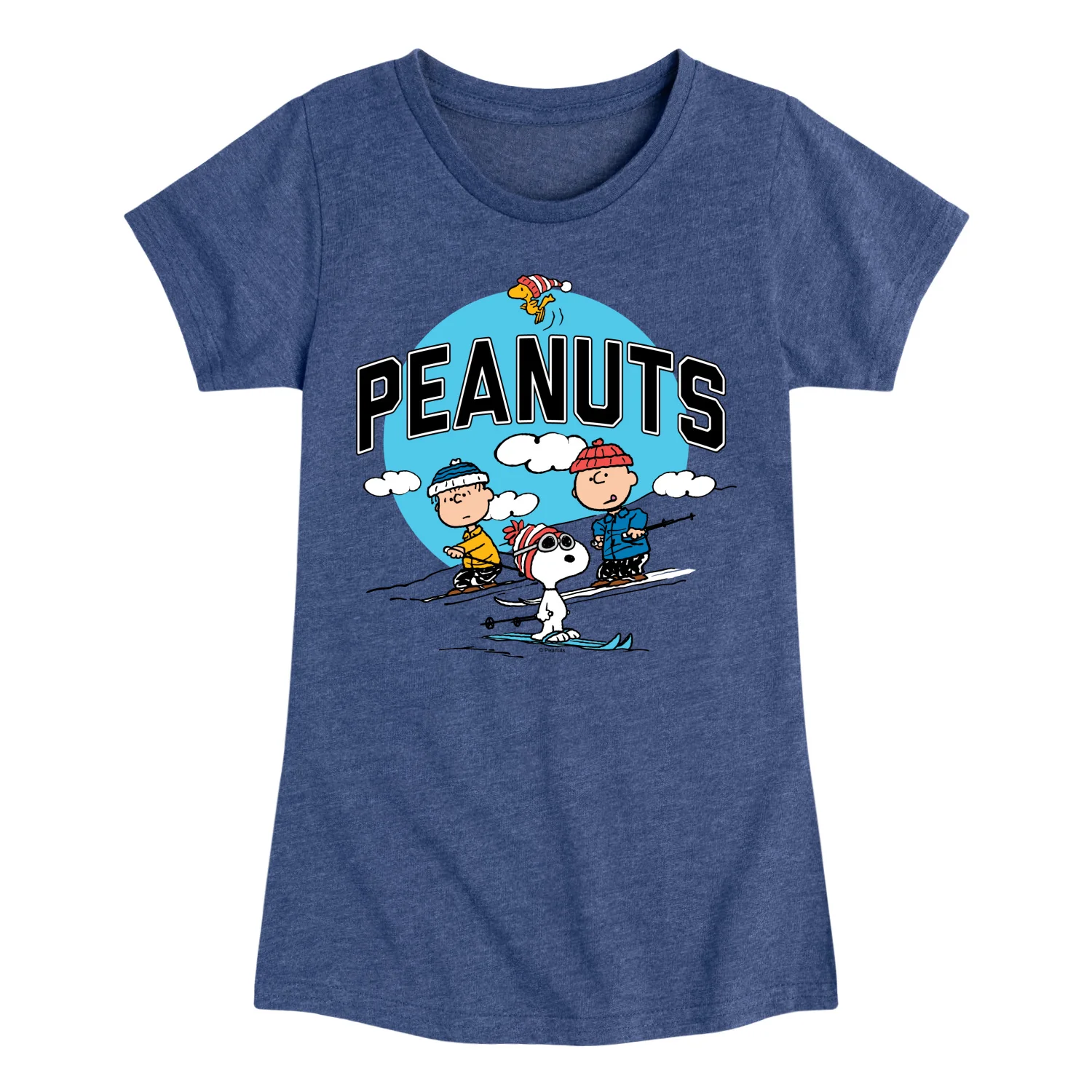 Peanuts - Snoopy and Friends Skiing - Toddler And Youth Girls Short Sleeve Graphic T-Shirt - Image 4