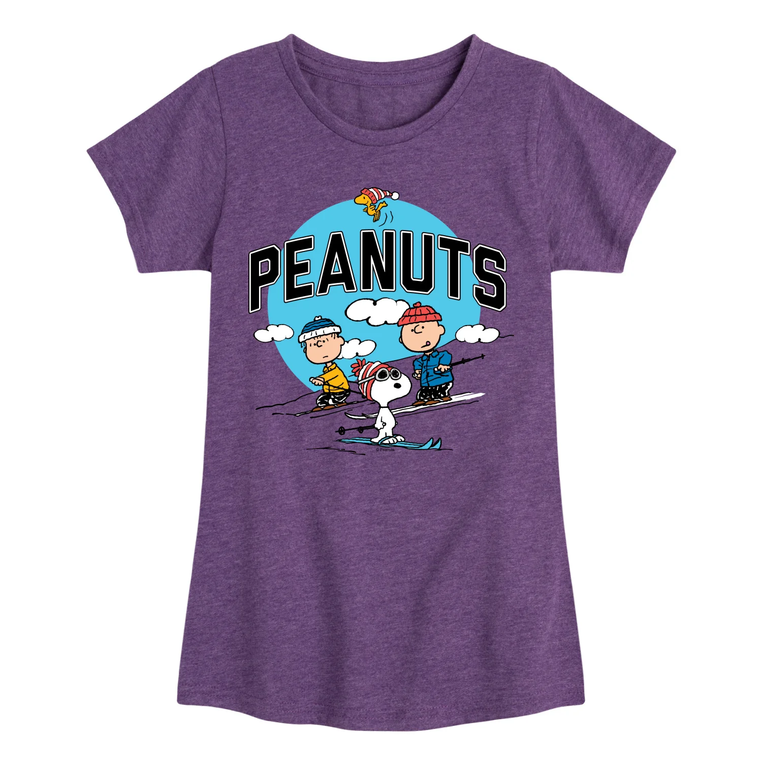Peanuts - Snoopy and Friends Skiing - Toddler And Youth Girls Short Sleeve Graphic T-Shirt - Image 5