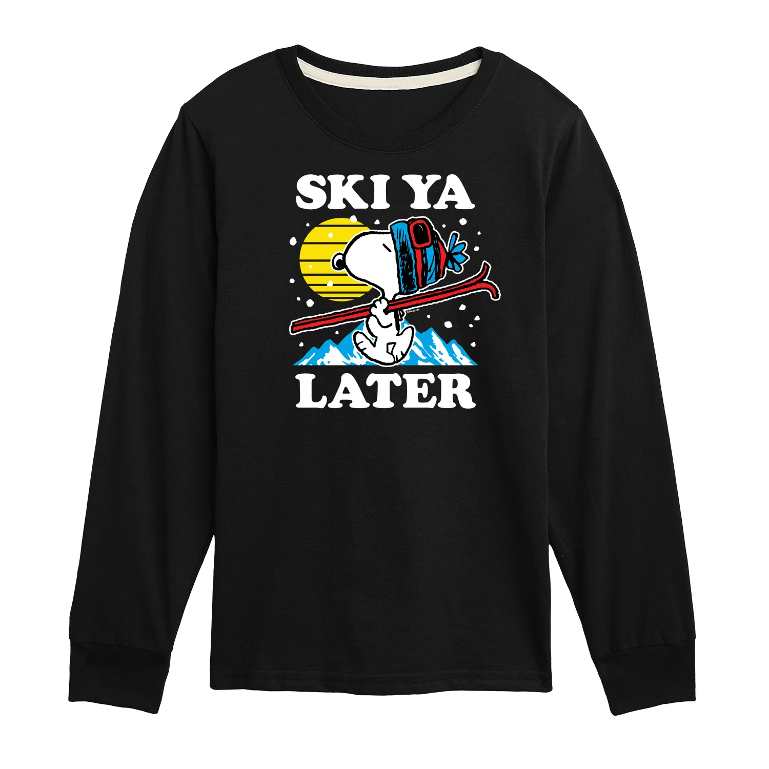 Peanuts - Snoopy Ski Ya Later - Toddler And Youth Long Sleeve Graphic T-Shirt - Image 2