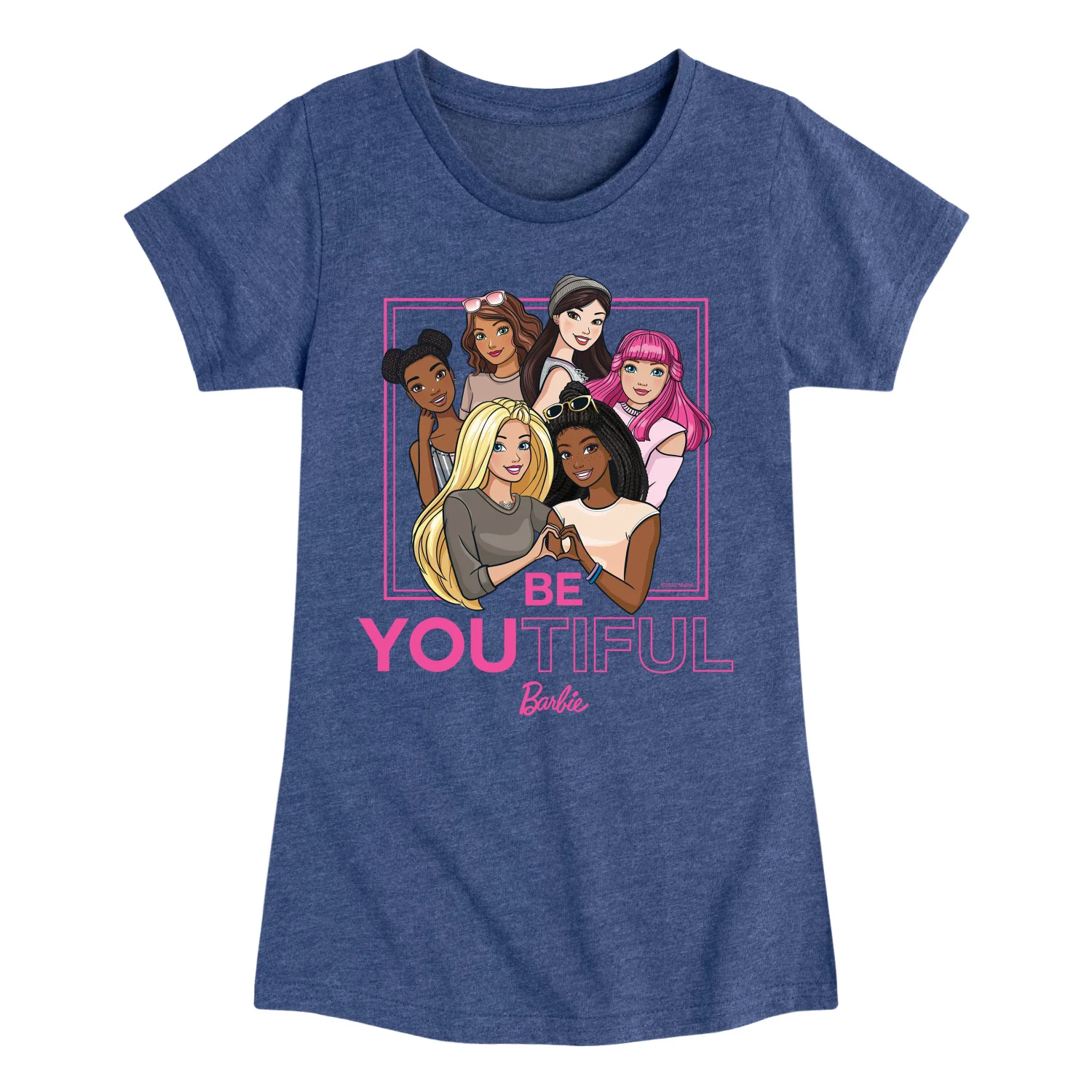 Barbie - BeYOUtiful - All Girls Are Beautiful - Toddler And Youth Girls Raglan Graphic T-Shirt - Image 3