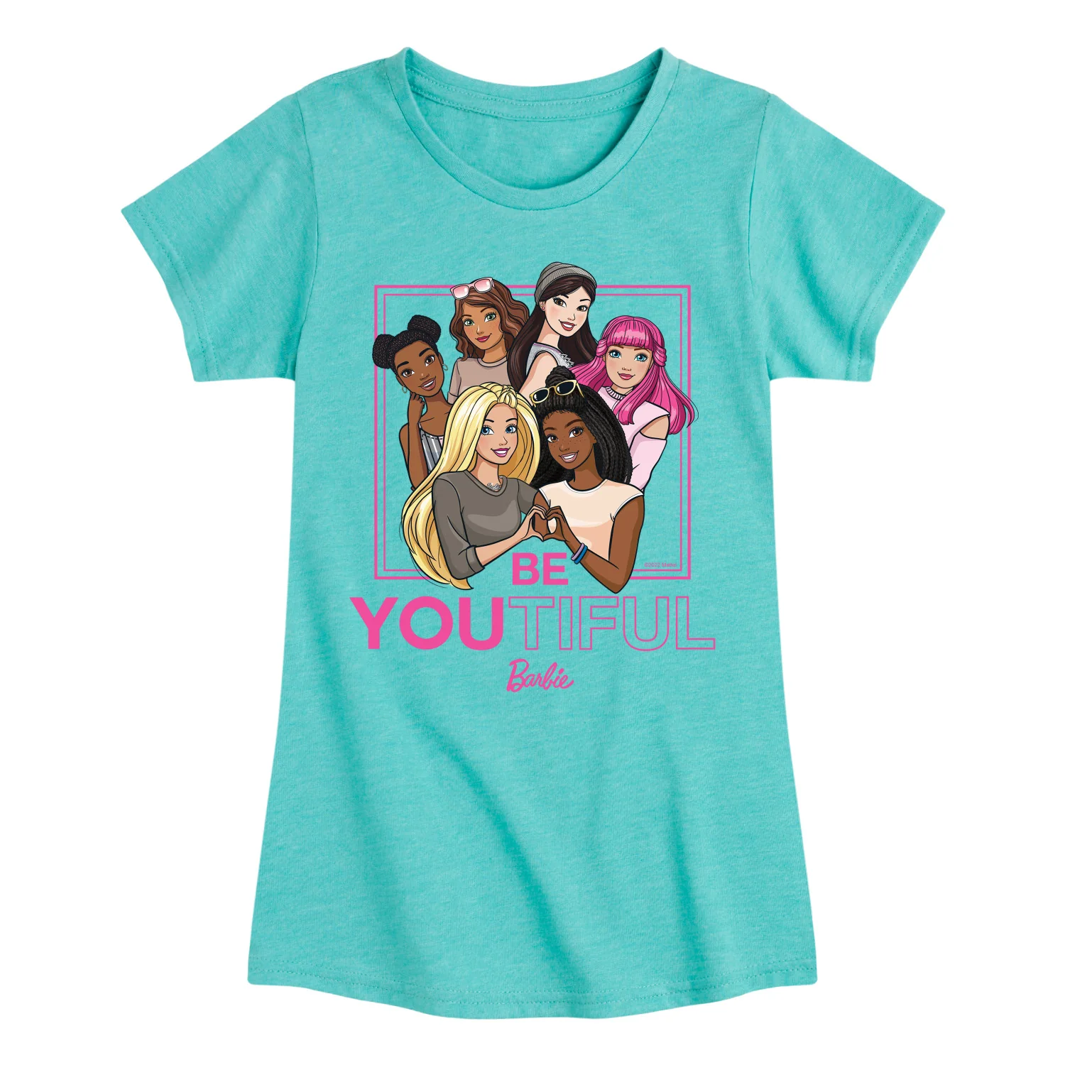 Barbie - BeYOUtiful - All Girls Are Beautiful - Toddler And Youth Girls Raglan Graphic T-Shirt - Image 5
