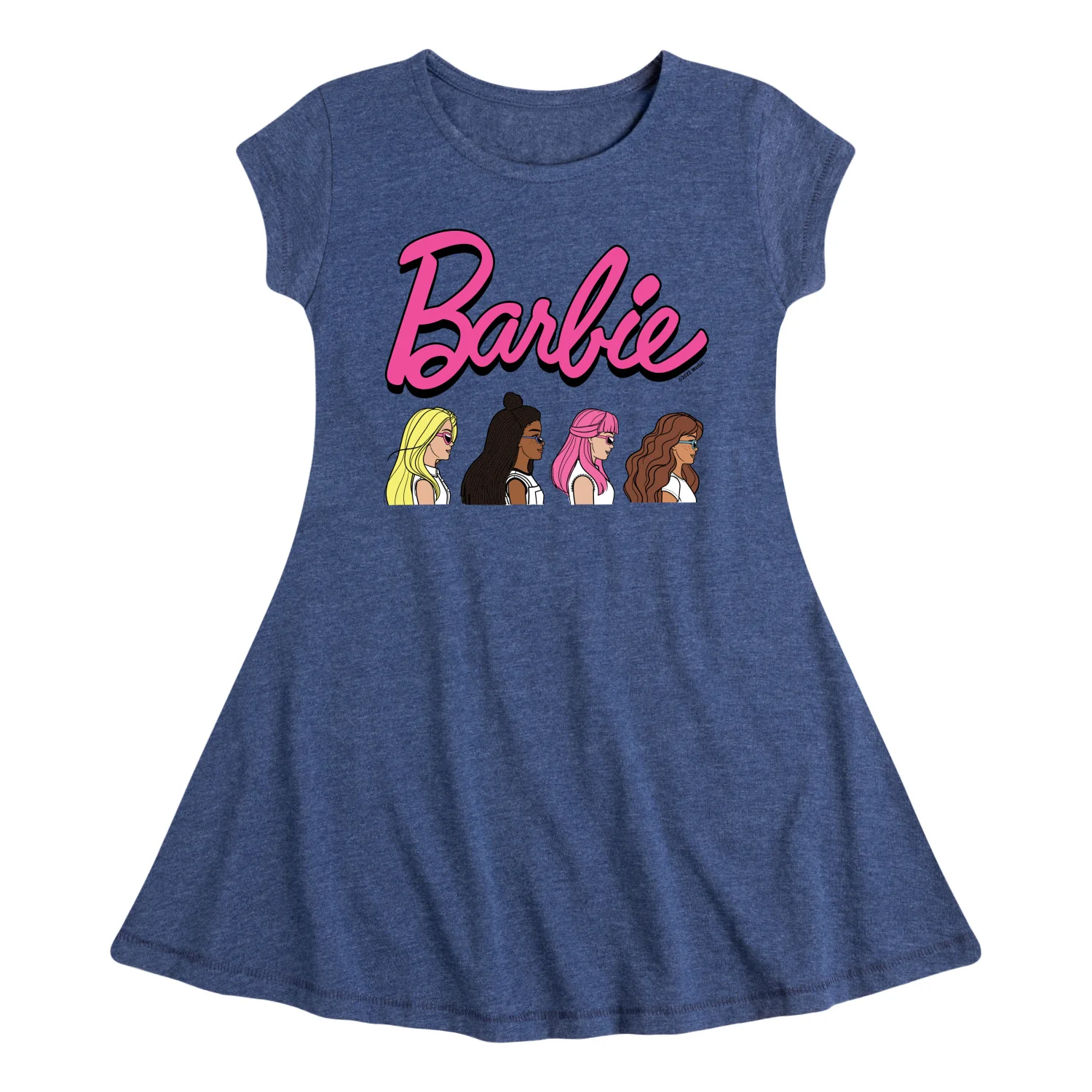 Barbie - Side Profiles with Friends - Toddler And Youth Girls Fit And Flare Dress - Image 3