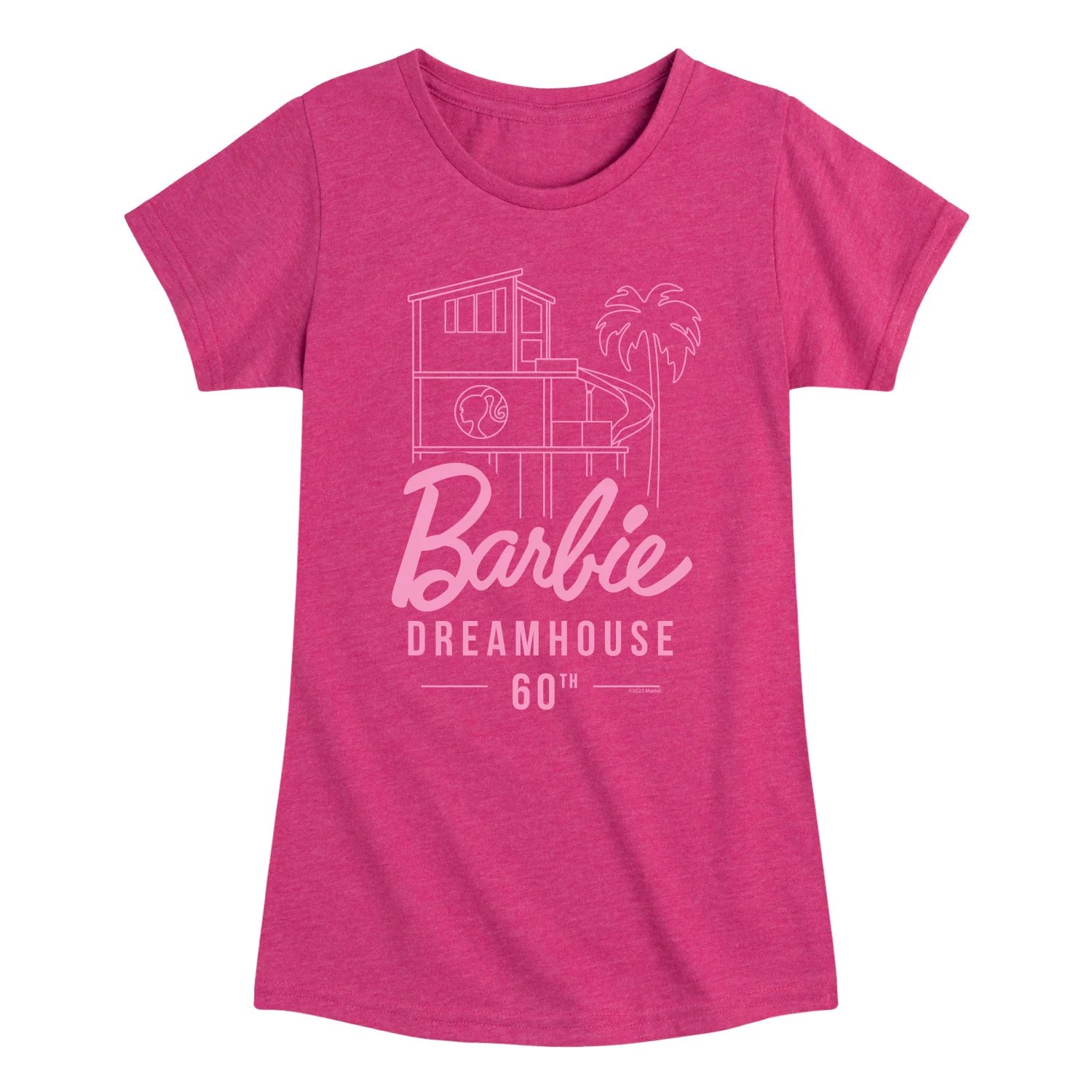 Barbie - The Dreamhouse 60th Anniversary - Toddler And Youth Girls Raglan Graphic T-Shirt - Image 2