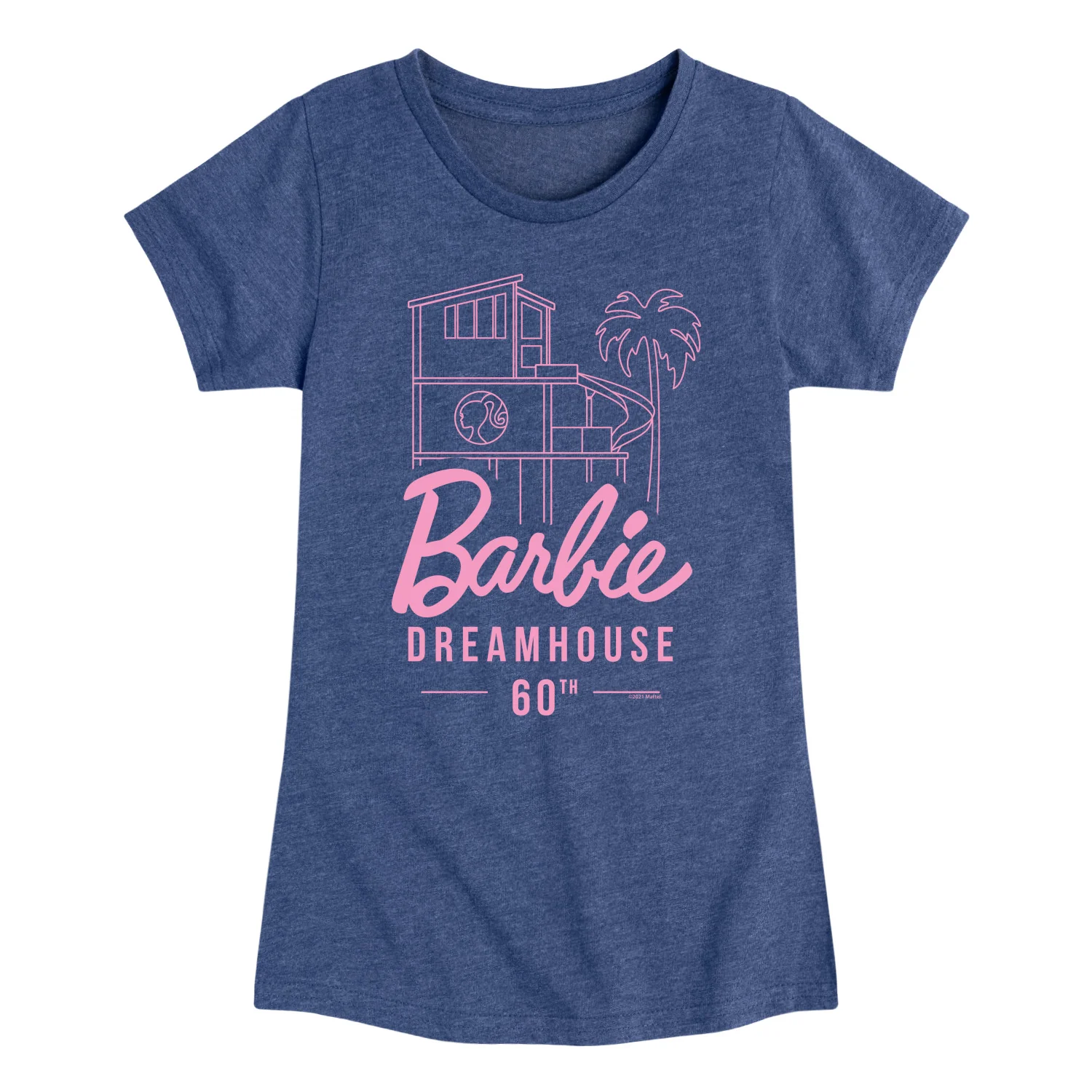 Barbie - The Dreamhouse 60th Anniversary - Toddler And Youth Girls Raglan Graphic T-Shirt - Image 3