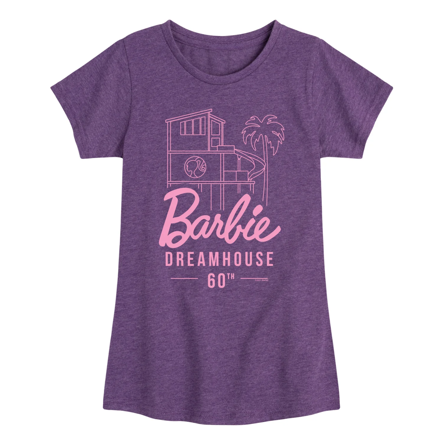 Barbie - The Dreamhouse 60th Anniversary - Toddler And Youth Girls Raglan Graphic T-Shirt - Image 4