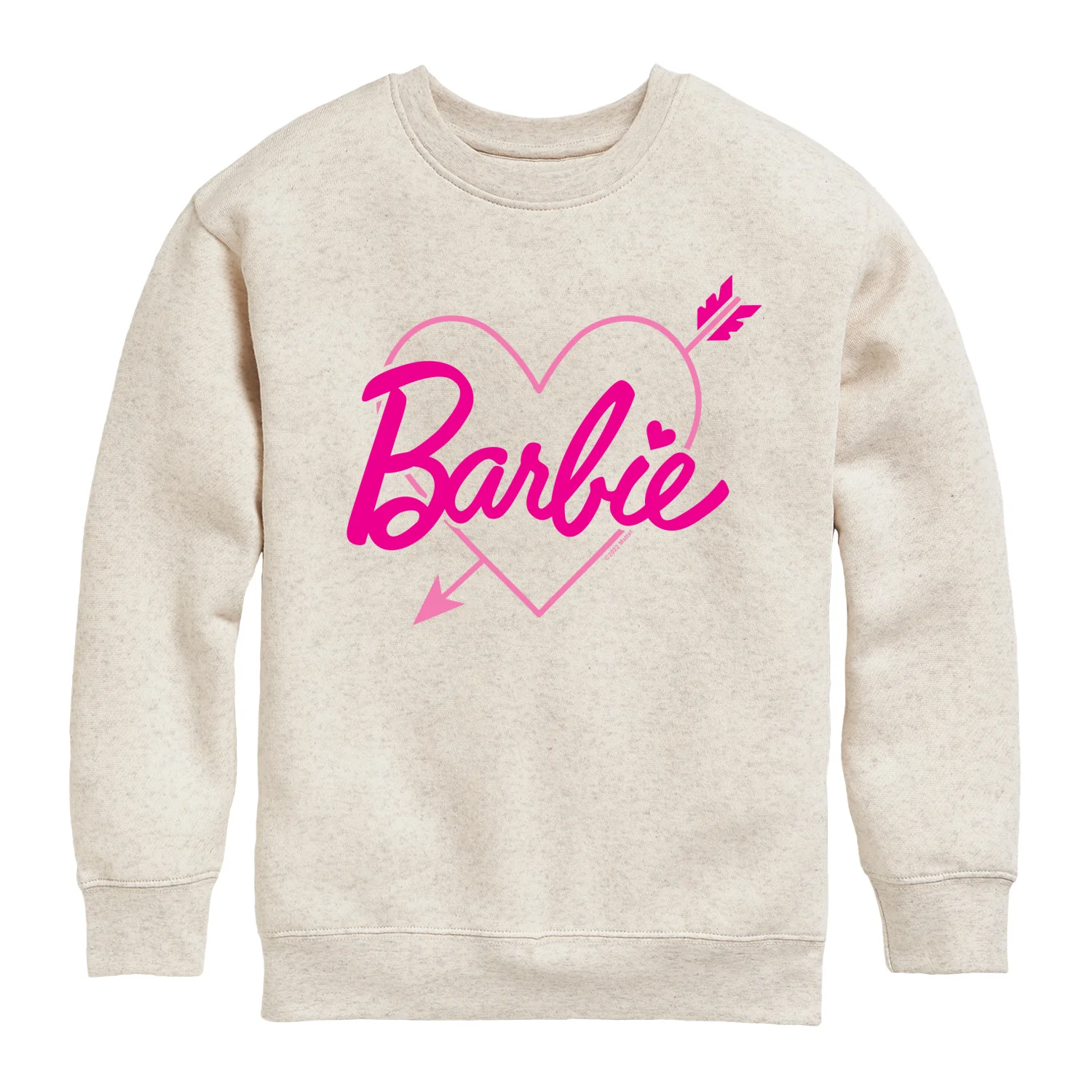 Barbie - Barbie Arrow Heart Logo - Toddler And Youth Crewneck Fleece Sweatshirt - Image 4